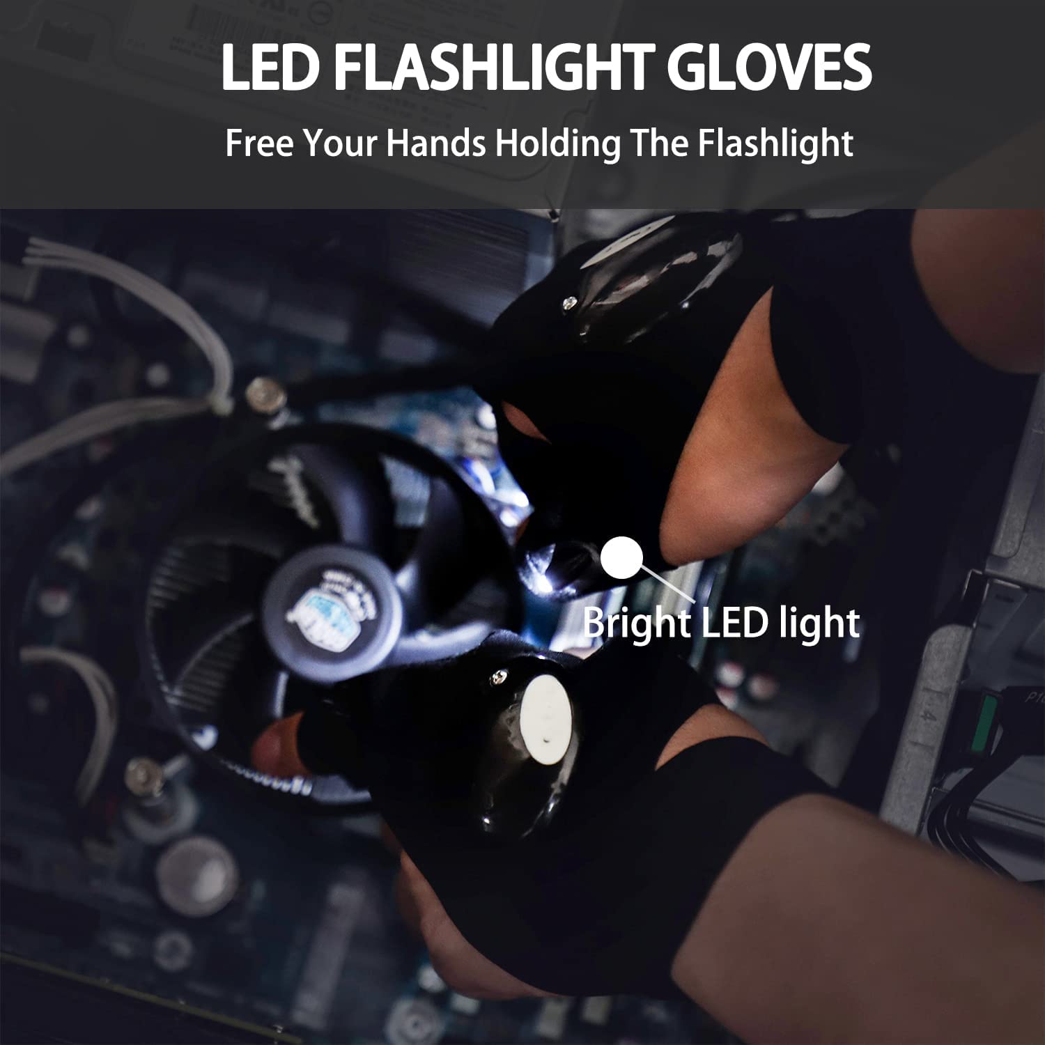 Mylivell Fathers Day Dad  From Daughter Son Wife Led Flashlight Gloves  For Men Dad Father Boyfriend Husband Unique Cool Gadget Tools For Repairing Fishing Camping For Him Who Have Everything