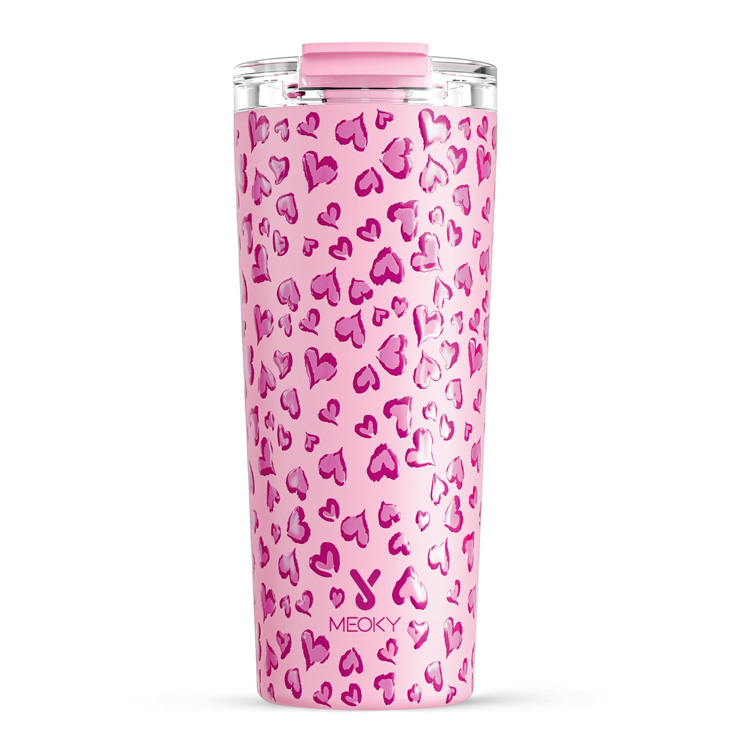 Meoky 24 Oz Travel Coffee Mug With Leak-Proof Lid, Stainless Steel Insulated Coffee Tumbler