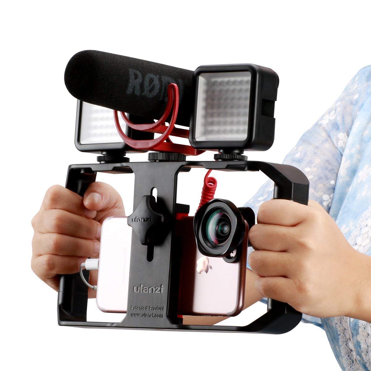 Ulanzi U200 Smartphone Video Rig With Light Bundle With U Rig Pro Video Rig