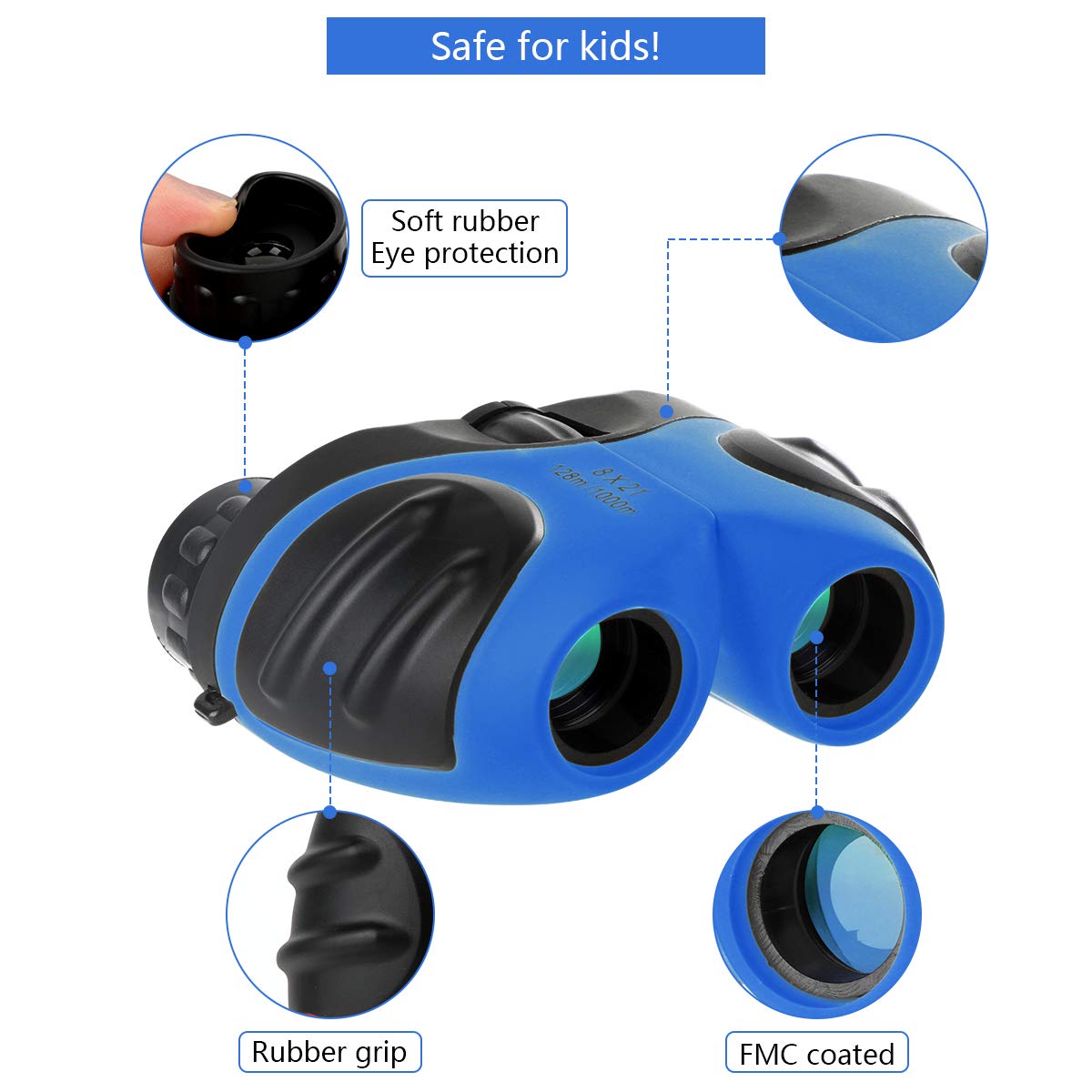 Tal Ennt Outdoor Toys For 4-8 Year Old Boys, Compact Shockproof Binocular For Kids  For 6-9 Year Old Boys Birthday Present For Kids