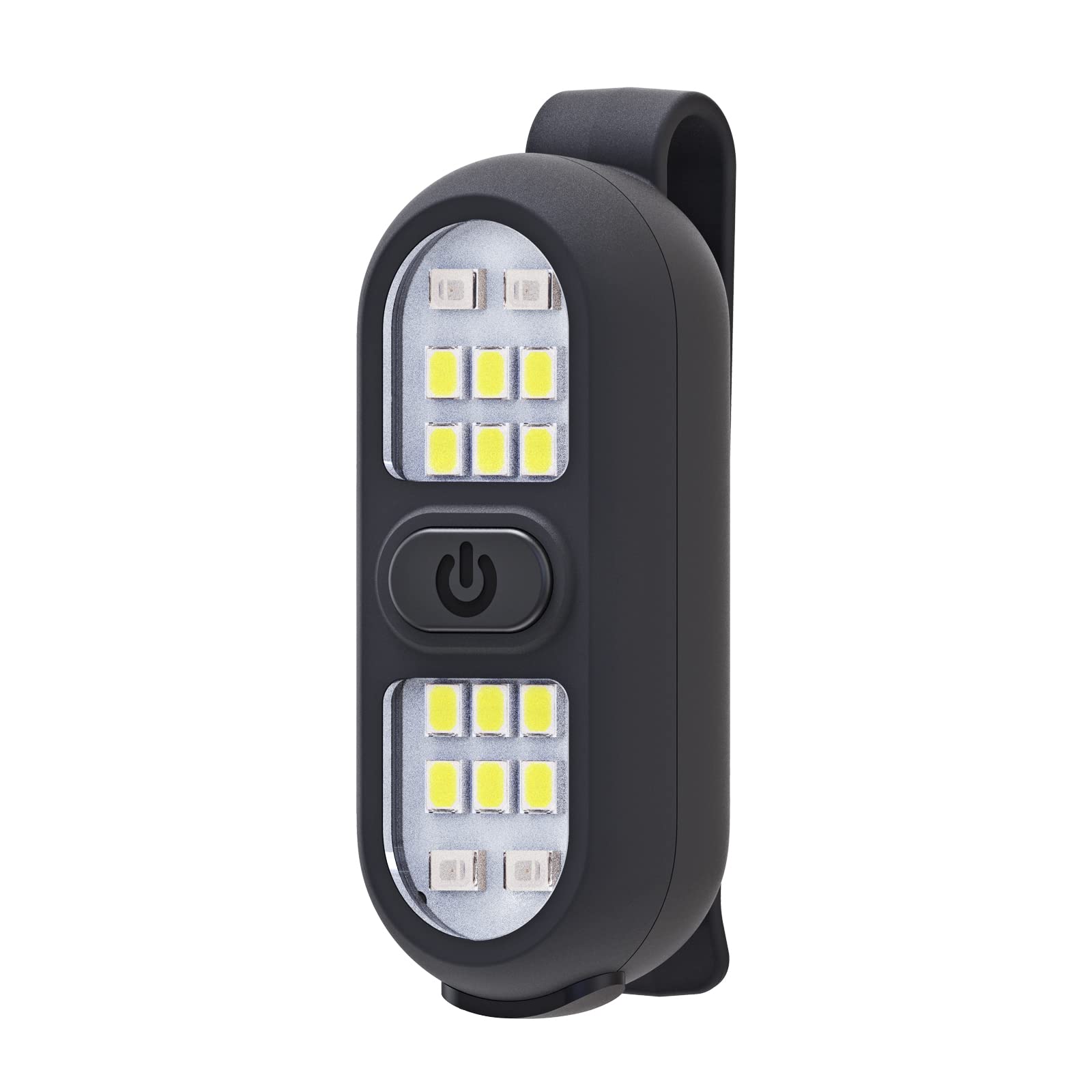 Faxins Clip On Flashlight, Running Light For Runners Rechargeable Safety Lights For Walking At Night Portable Edc Flashlight  For Runners Hands  Led Work Light Warning Flashing Camping Hiking Gear