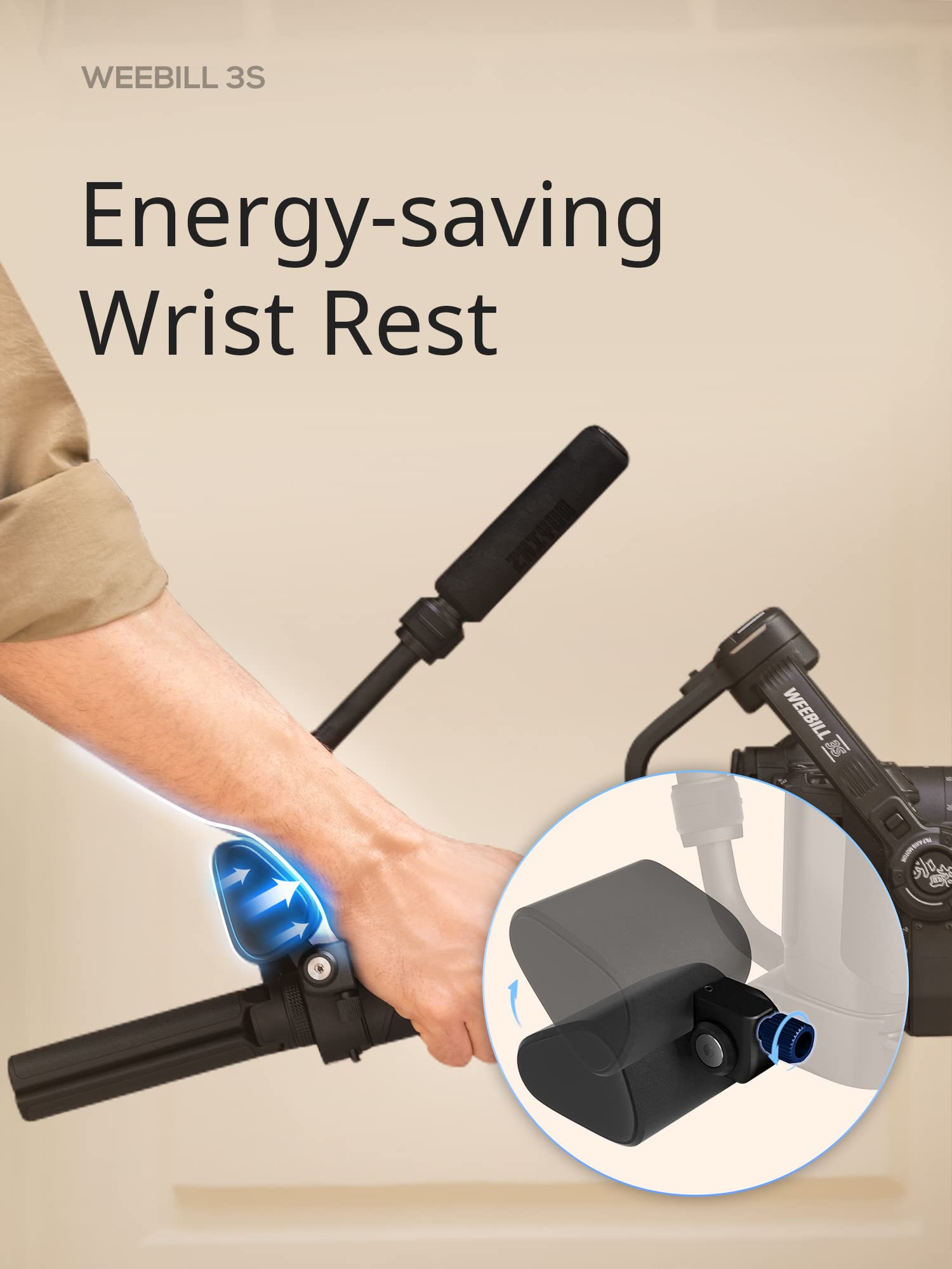 Zhiyun Weebill 3S [Official] Gimbal Stabilizer For Dslr And Mirrorless Camera Canon/Nikon/Sony/Panasonic/Fujifilm,Fill Light,Native Vertical Shooting
