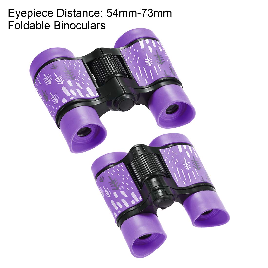 Uxcell Binoculars 4X30 Compact Folding Binoculars Shockproof Purple With Neck Strap For Bird Watching Hiking Camping