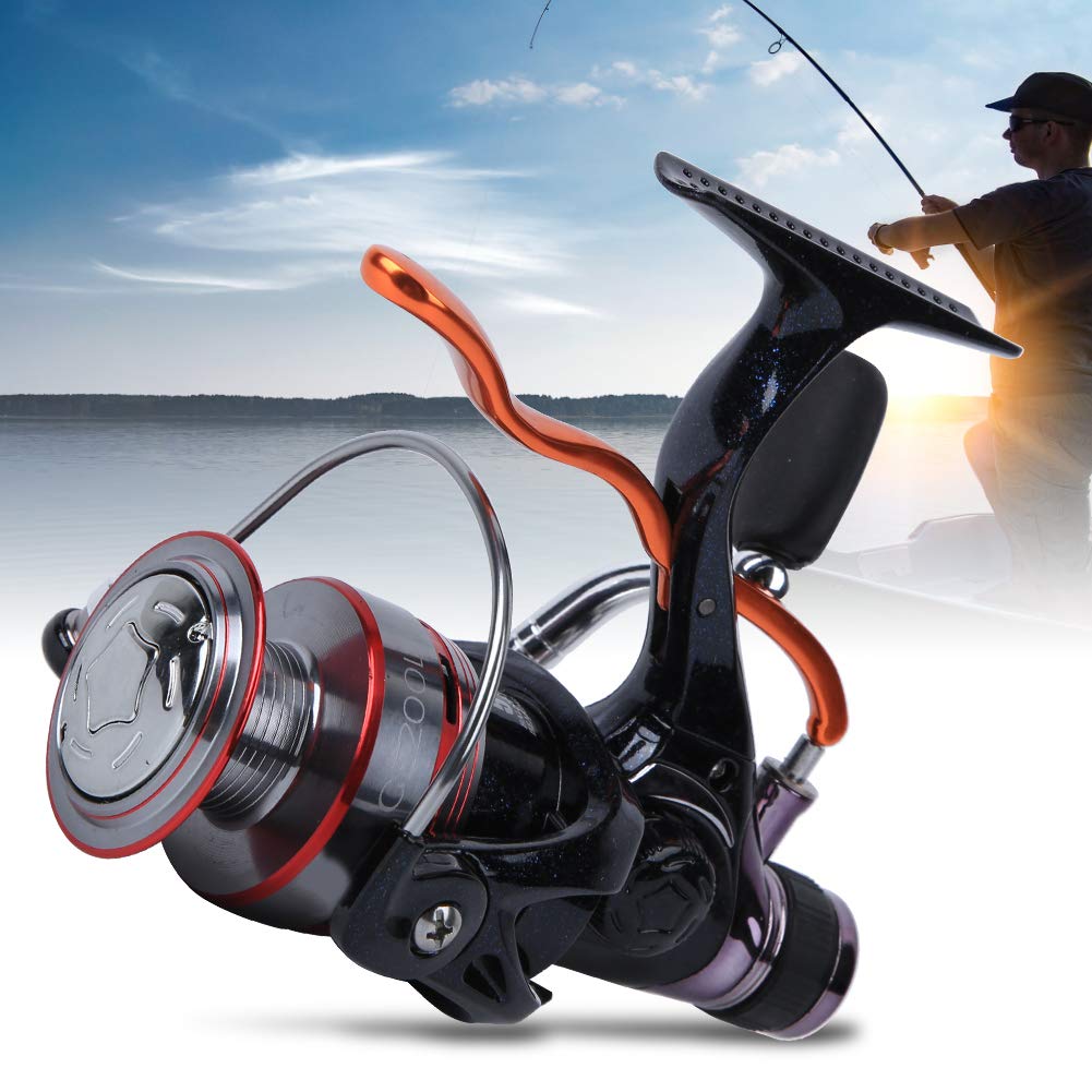 Spyminnpoo Metal Spool Fishing Wheel, Rear Brake Adjustment, Manual Discharge Force Control Rotating Reel With 6 Bearings For Fishing
