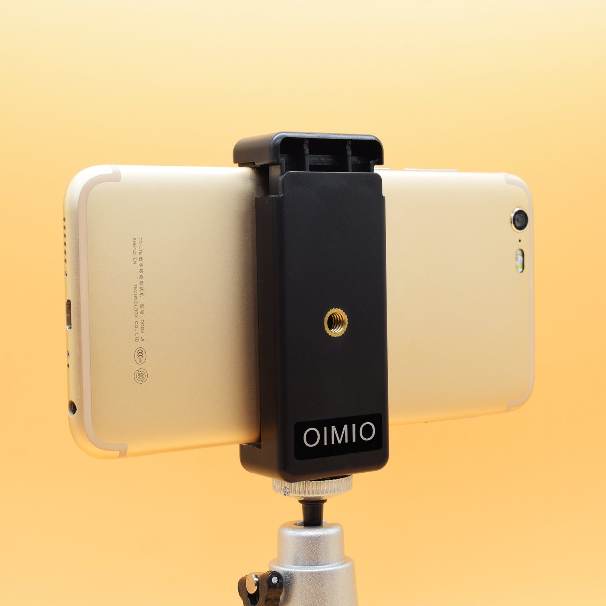 Oimio Universal Cell Phone Tripod Mount Adapter, Phone Holder Clip Connector Head Used For Monopod Selfie Stick Dslr Travel Mini Flexible Tripod And More(2 Pack)