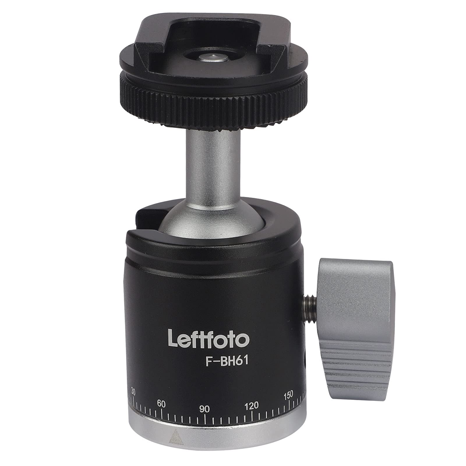 Leftfoto Camera Tripod Mini Ball Head Adapter 360 Degree Rotatable Pan 90°Tilt With Cold Shoe Mount With 1/4" Screw For Dslr Cameras Cell Phone Tripods Monopods Camcorder Light Stand Speedlight Quick Release