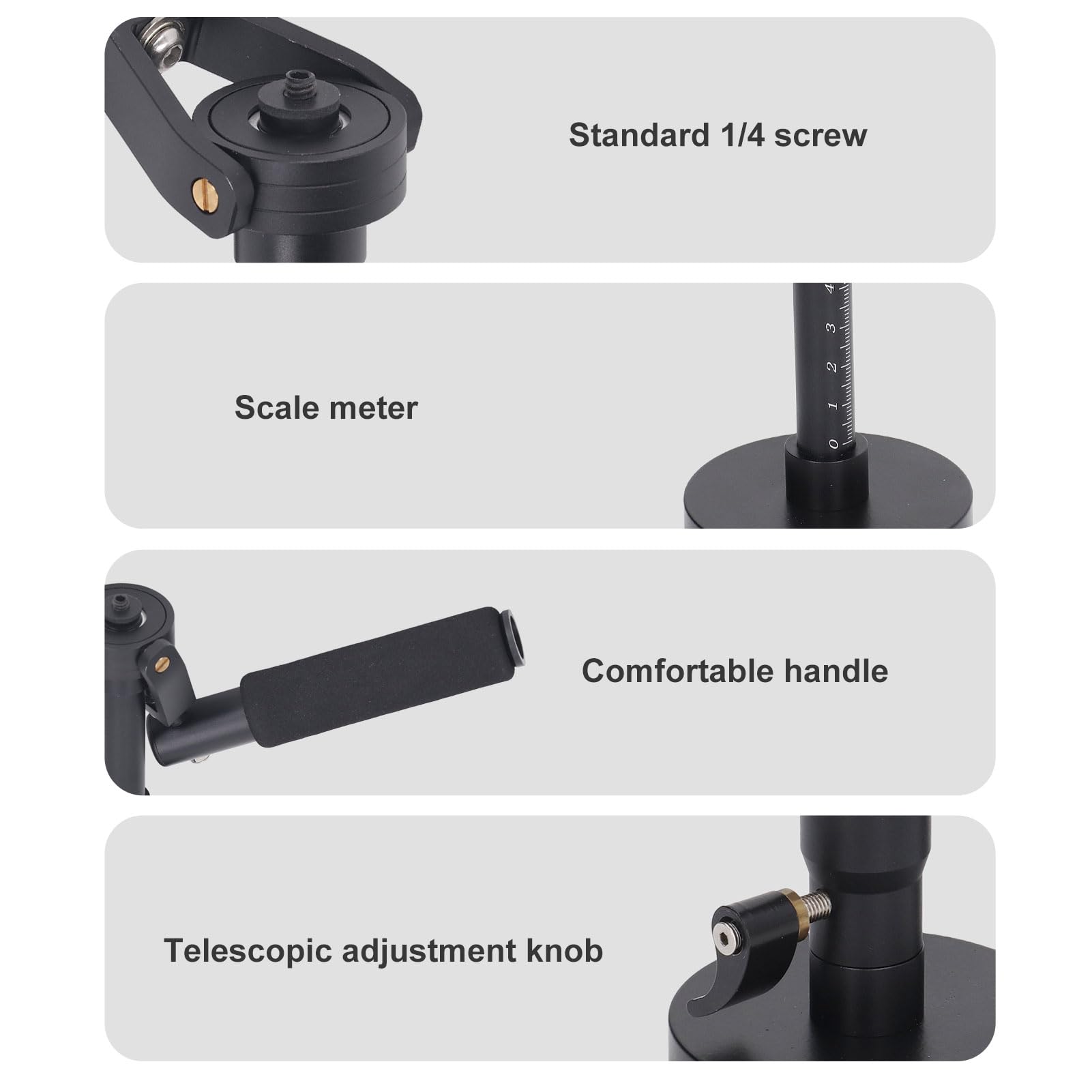 Diyeeni Camera Gimbal Stabilizer, 3 Axis Video Stabilizer For Lightweight Mirrorless Cameras, 1/4 Screw Port, Adjustable Height Handheld Stabilizer Steady, 3.5Kg/8Lb Load