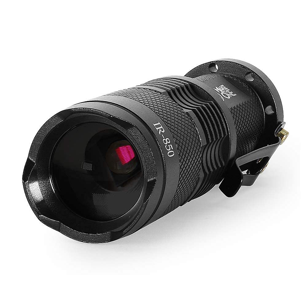Maketheone Ir Torch 3 Watt 850Nm Infrared Light Night Vision Flashlight Torch - Infrared Light Is Invisible To Human Eyes - To Be Used With Night Vision Device (Not Include Battery)