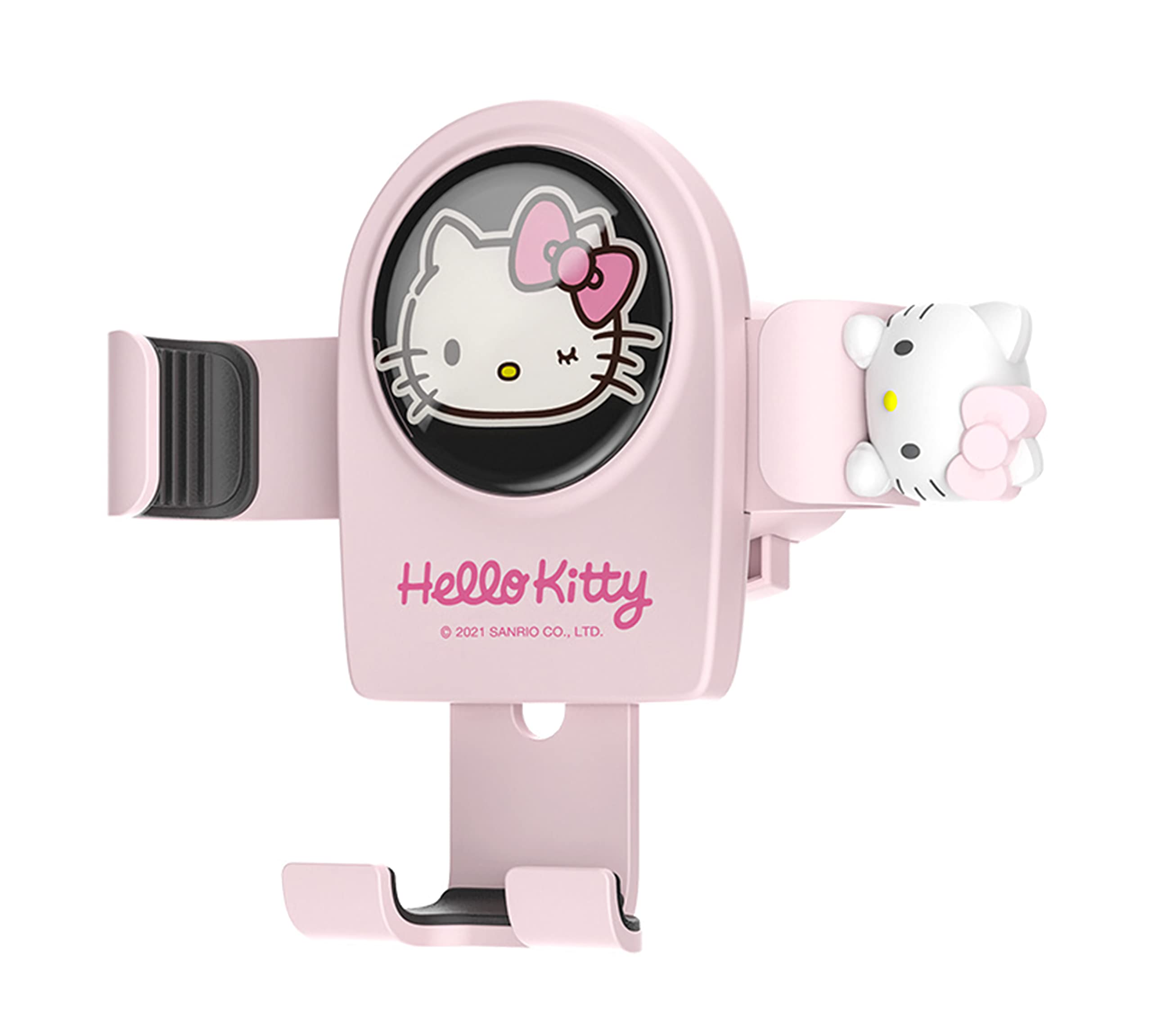 Wieezn Cute Phone Mount For Car, Pink Cat Air Vent Clip Car Phone Holder Mount Fit For All Cell Phone, Pretty Car Accessories For Women And Girls