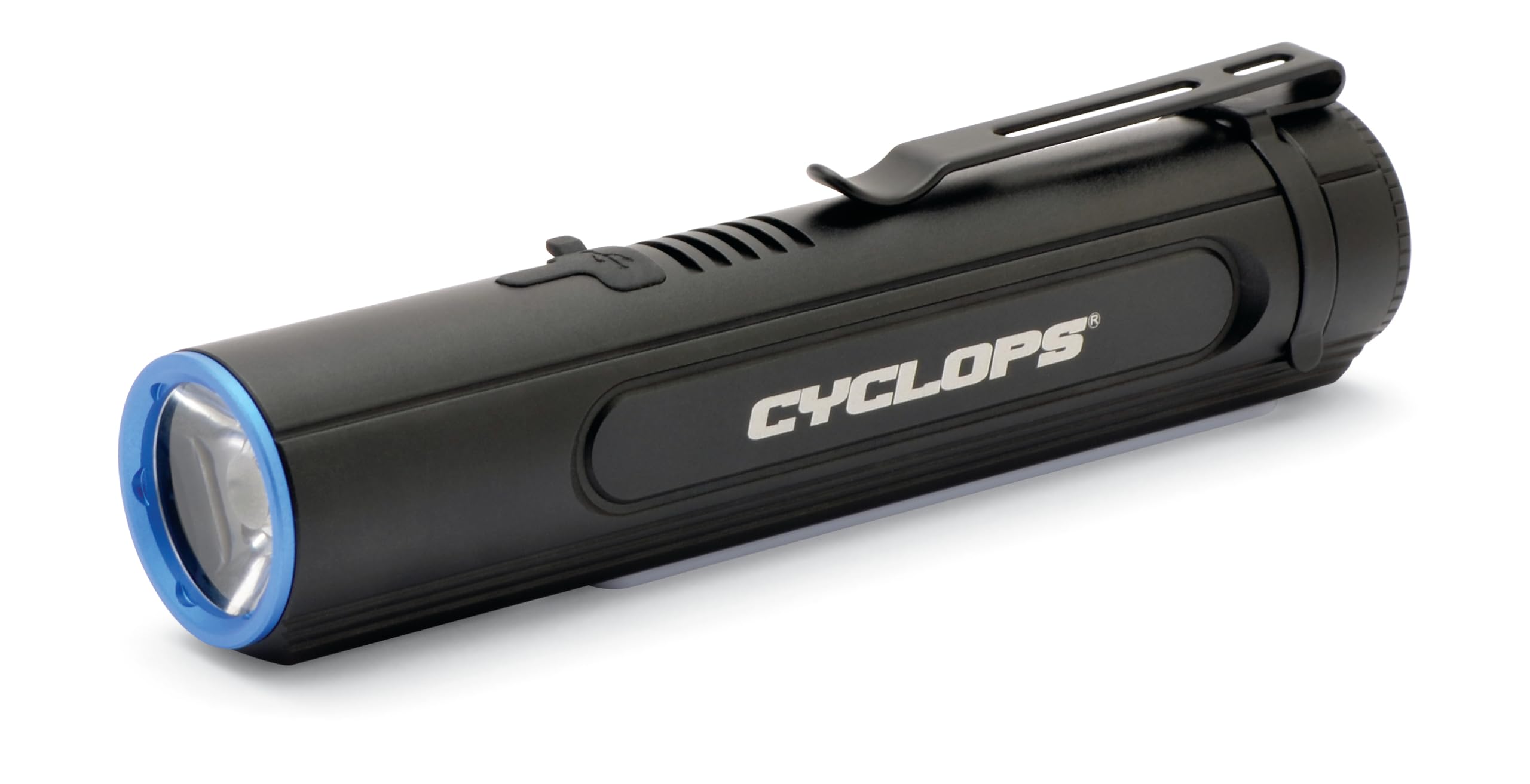Cyclops 2000 Lumen Flashlight With Cob Utility Light  Ipx4 Weather Resistant Rechargeable Aluminum Housing Bright 15 Watt Led Flashlight With Magnetic Base  Usb Cable Included