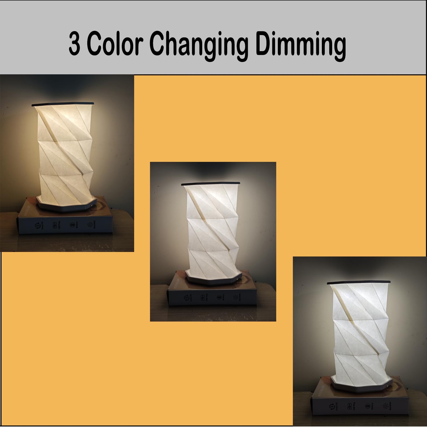 Desniltol Portable Cordless Lamp, Battery Operated Table Lamp With Touch Dimmer, Rechargeable Folding Night Light For Bedroom, Living Room, Office, Travel, Home Decor