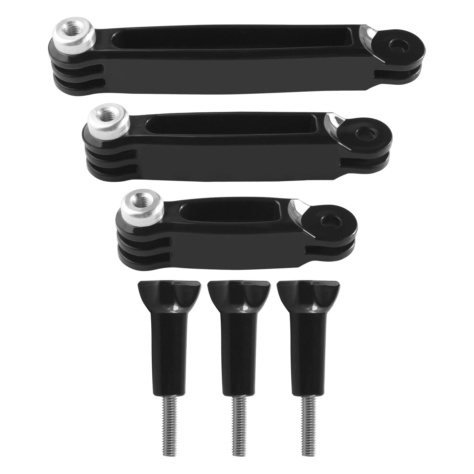 Ecsing 1 Set 3-In-1 Extension Arm Mount Kit Compatible With Sjcam Compatible With Insta360 Action Cameras Portable Extension Arm Mount Rod Bracket Stand