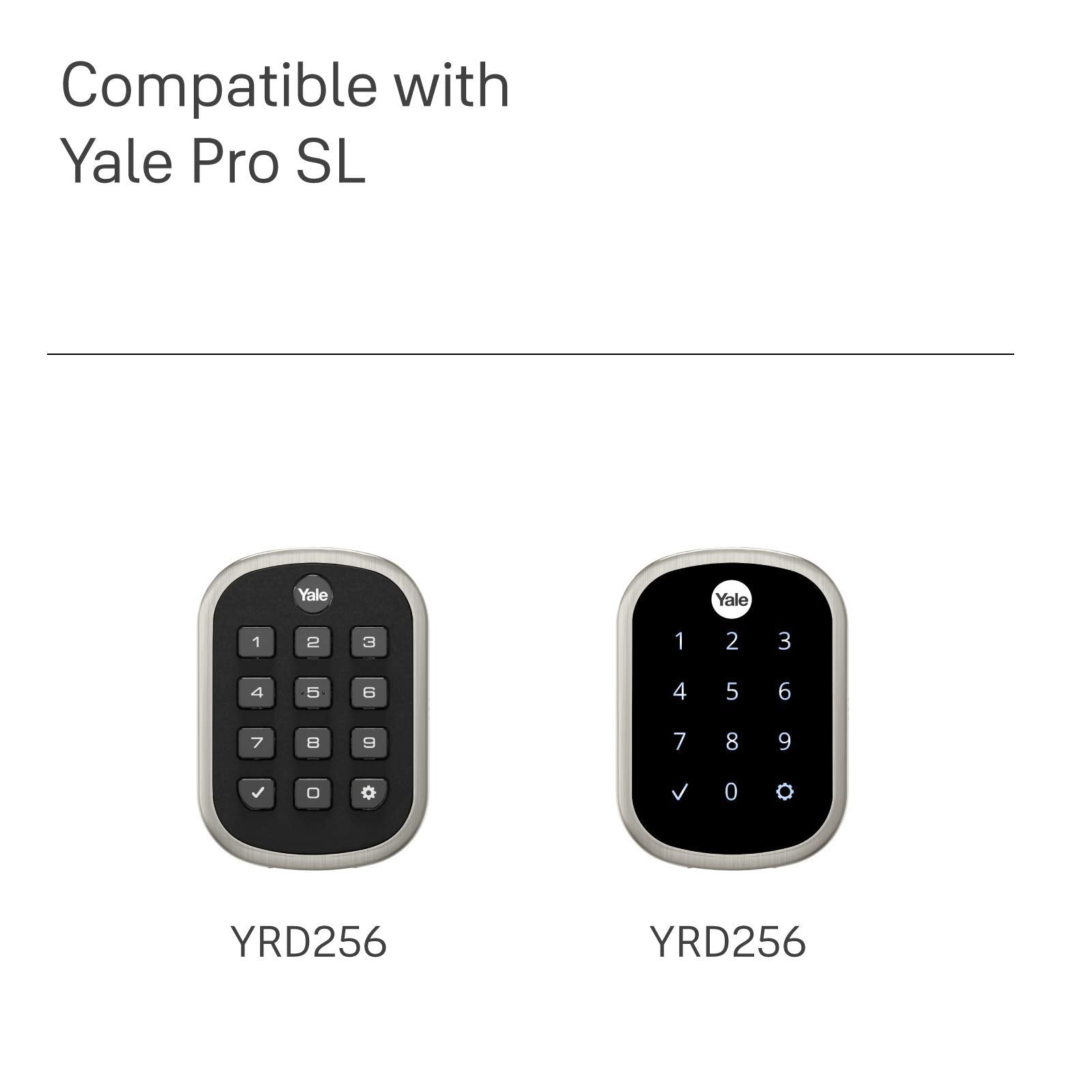 Yale Security Ayrdb-Drive Drive-In Deadbolt Latch, 2-3/8" To 2-3/4", Nickel