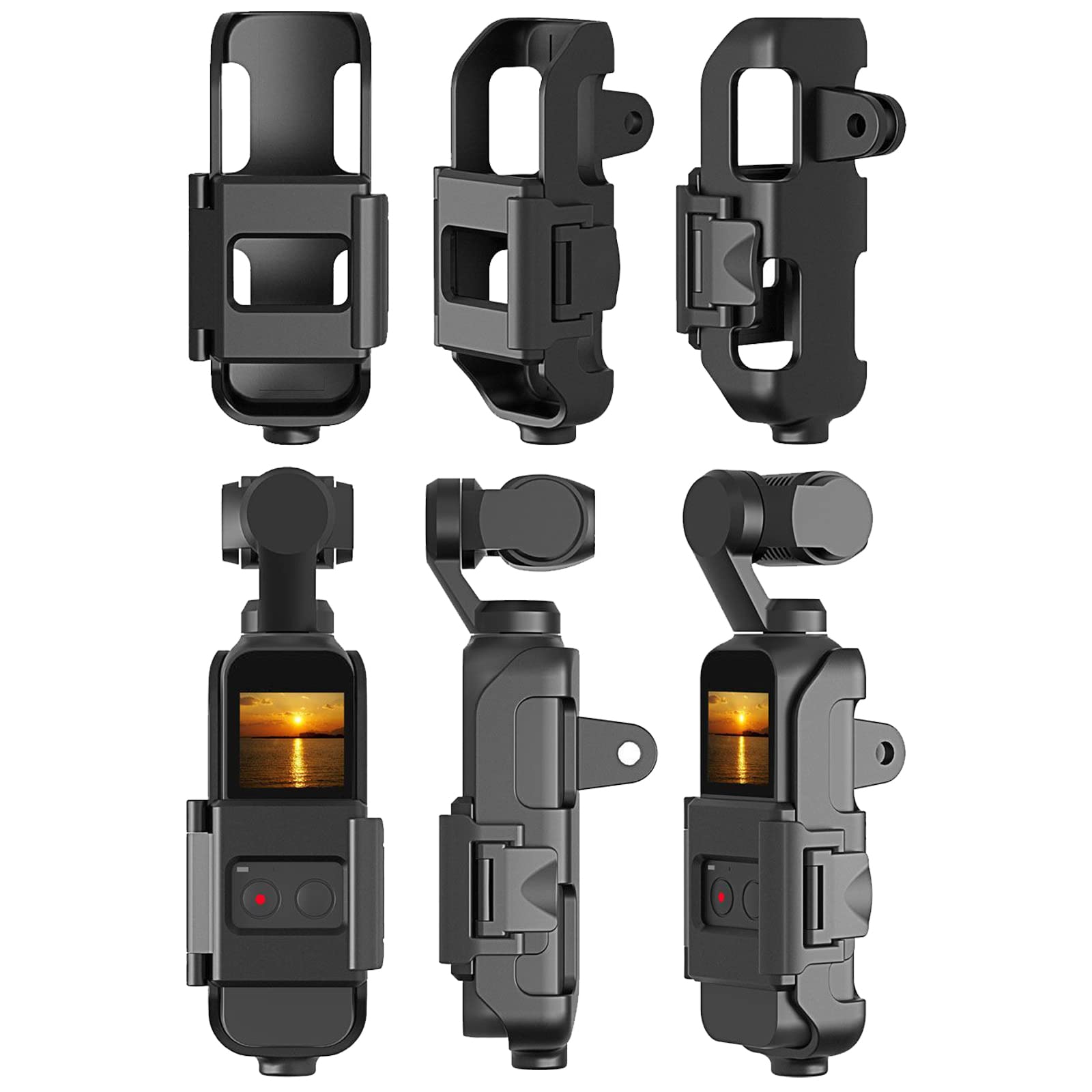 Jorixxy 4 In 1 Tripod And Action Gopro Mount Stand Bracket For Dji Osmo Pocket & Dji Pocket 2, Action Cam Tripod Mount With Screw