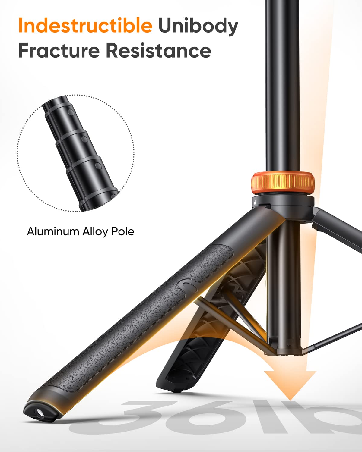 Eucos 62" Phone Tripod, Tripod For Iphone & Selfie Stick Tripod With Remote, Extendable Phone Tripod Stand & Travel Tripod, Solidest Cell Phone Tripod Compatible With Iphone/Android