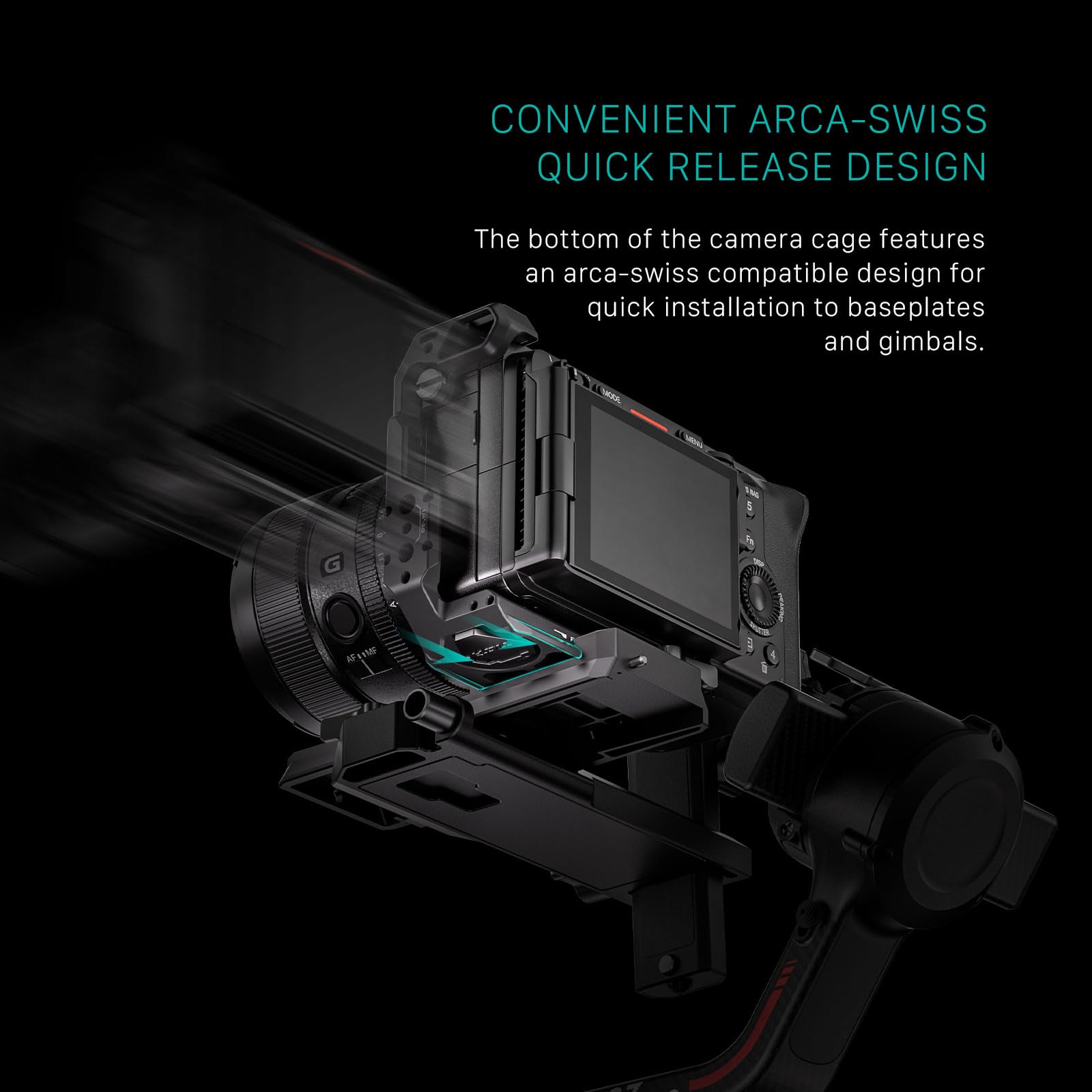 Tilta Full Camera Cage For Fx3/Fx30 V2  Top Plate Nato Rail, Cold Shoe, 1/4"-20 And 3/8"-16  Thumb Screw Design  Titanium Gray