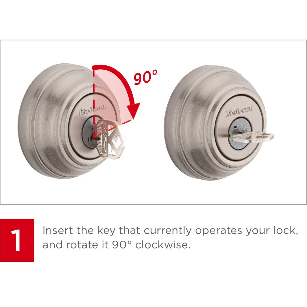 Kwikset 980 Single Cylinder Deadbolt Featuring Smartkey In Polished Brass