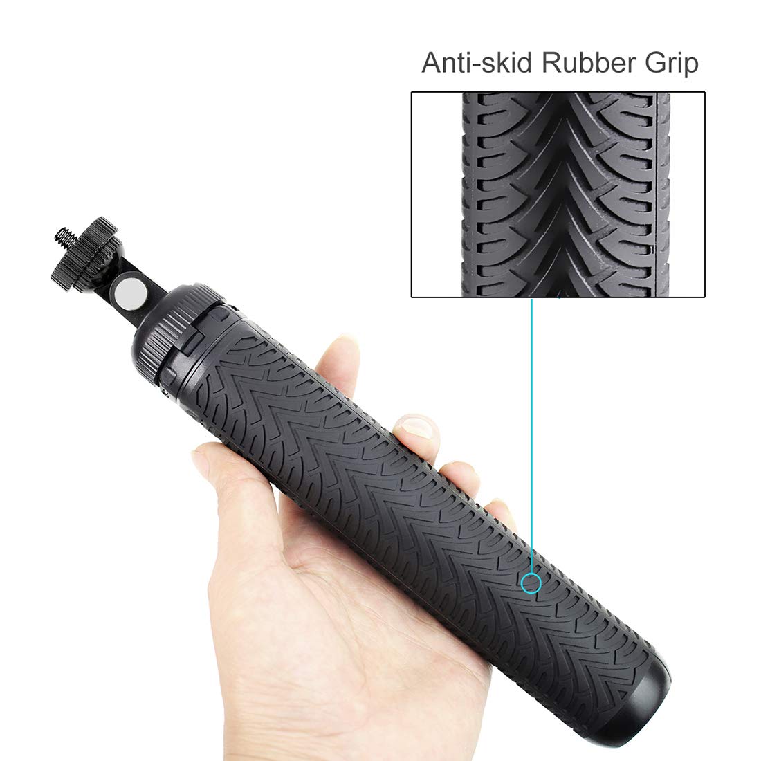 Qiuniu Extendable Selfie Stick/Handgrip/Monopod/Tripod For Gopro Hero 13 12 11 10 9 8 7 6 5 4 3 2 Session 2018, Acaso, Ek5000 Ek7000/Sjcam Sj4000 Sj500 Action Cameras, Cell Phones, Compact Digital Cameras