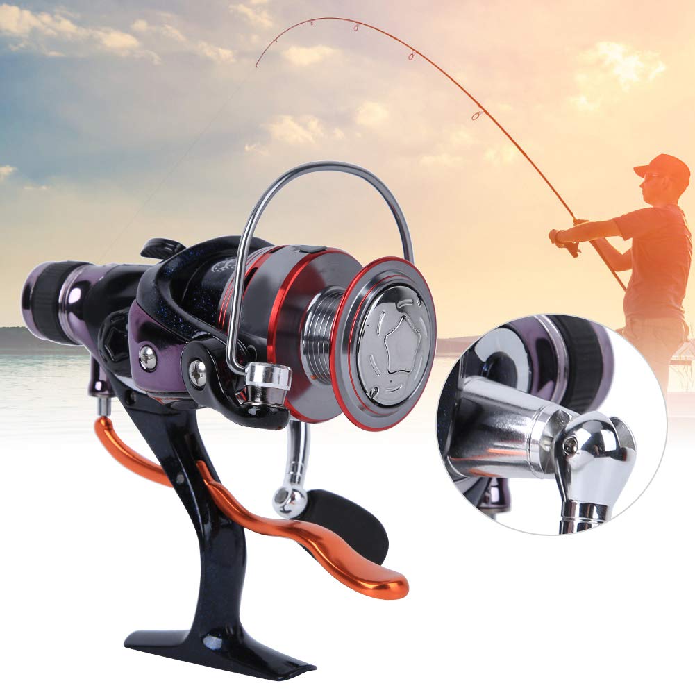 Spyminnpoo Metal Spool Fishing Wheel, Rear Brake Adjustment, Manual Discharge Force Control Rotating Reel With 6 Bearings For Fishing