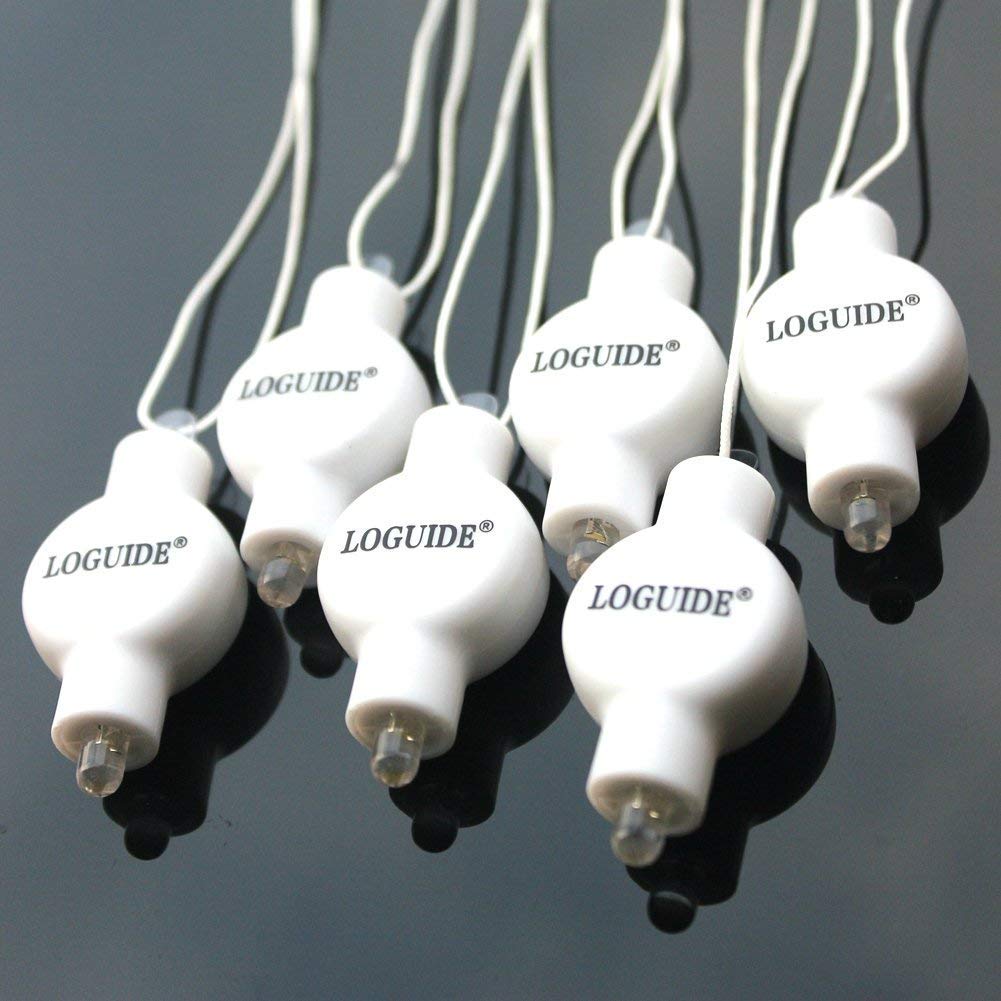 Loguide Paper Lantern Lights,Battery Operated Led Party Lights Bulbs For Paper Lantern Balloons Party Decoration, Waterproof - Warm White 12Pack