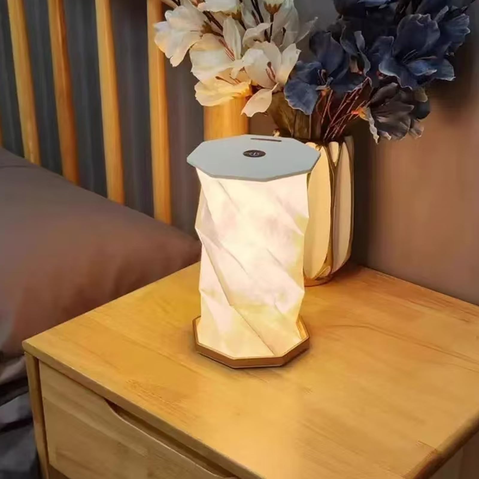 Neioaas Folding Book Lamp,Magnetic Portable Night Light,Dimmable Book Light For Reading,Usb Rechargeable Table Lamp Led Paper Lamp,Christmas For Bedroom,Travel,Living Room