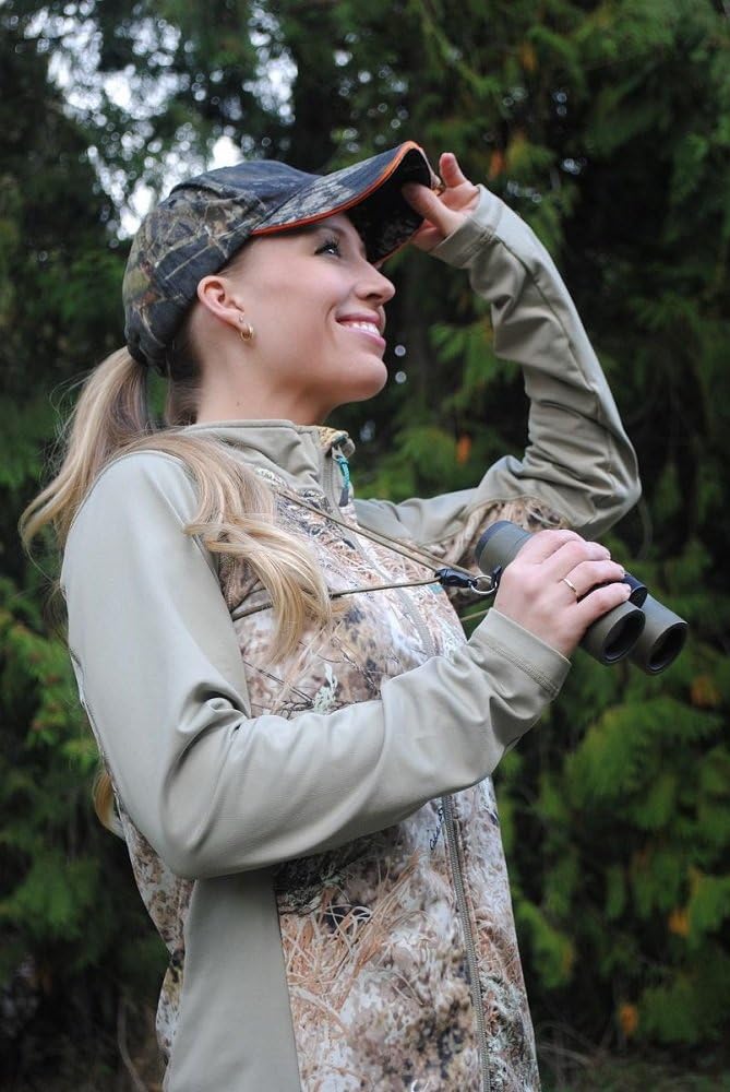 Rick Young Outdoors Premium Binocular Harness - Adjustable Chest Strap For Hunting, Birding & Hiking - Comfortable Waterproof Quick-Release System (Brown)