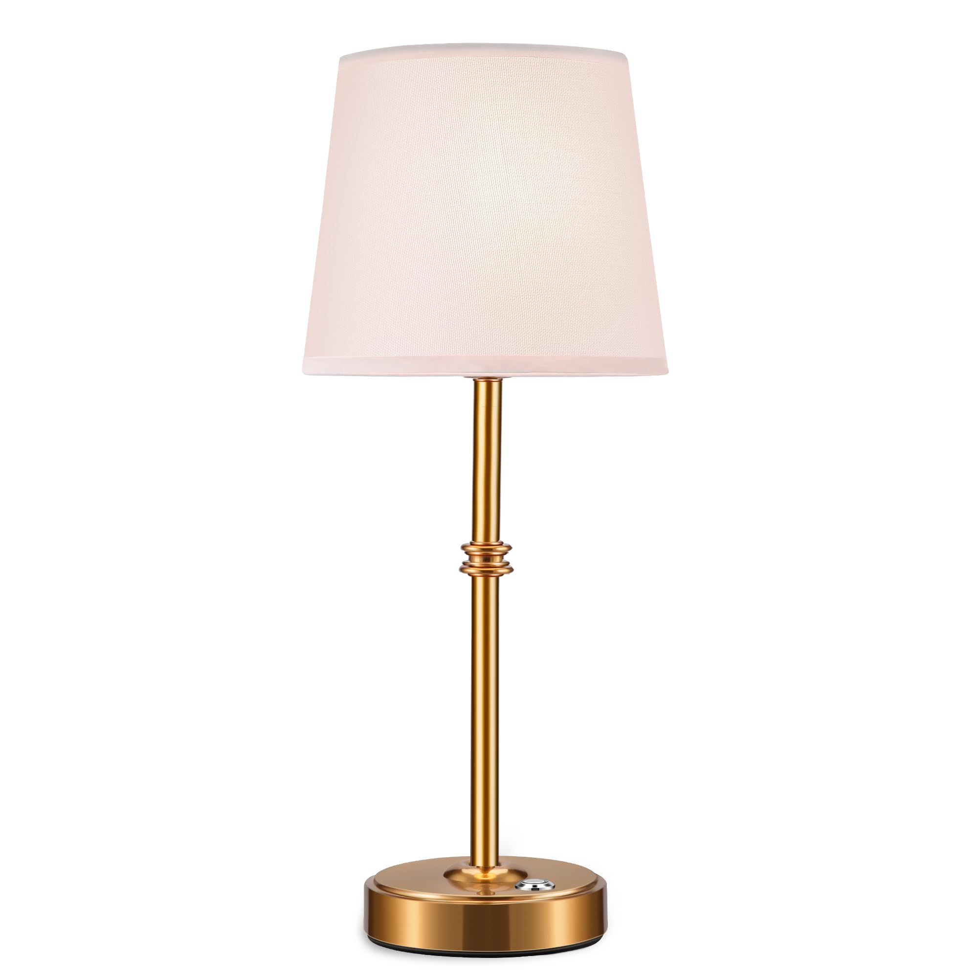 Anxingtools Rechargeable Led Cordless Table Lamp, 5200Mah Battery Operated, 3 Level Brightness, Portable Night Bedside Lamp, Ambient Desk Light For Home Decor, Patio, Restaurant, Dinning(Antique Brass)