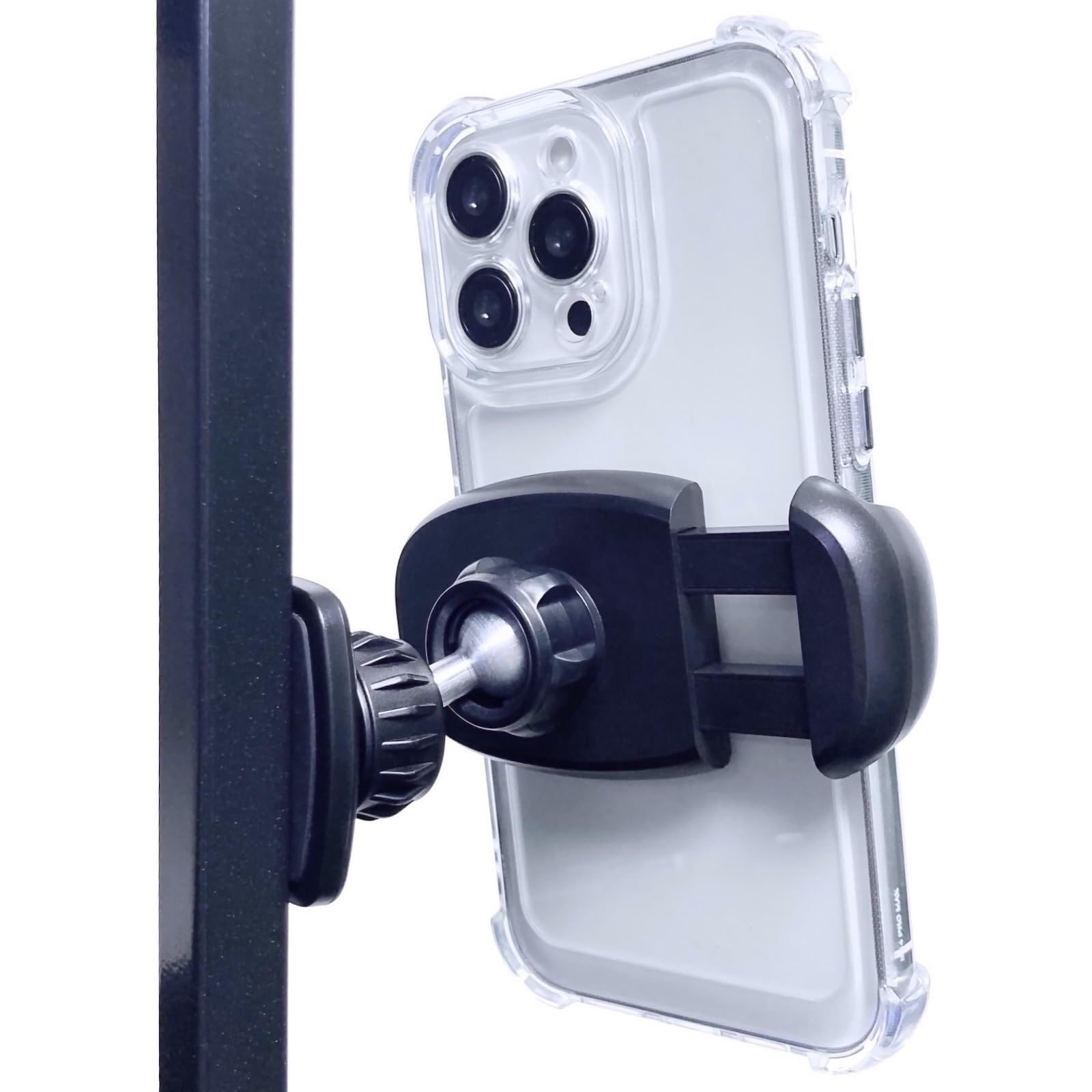 Armolabx Gym Magnetic Phone Holder Mount Attach To Metal Surface, [Big Phones & Thick Cases Friendly] Magnetic Phone Holder For Gym Workout Record Compatible With All Smartphones