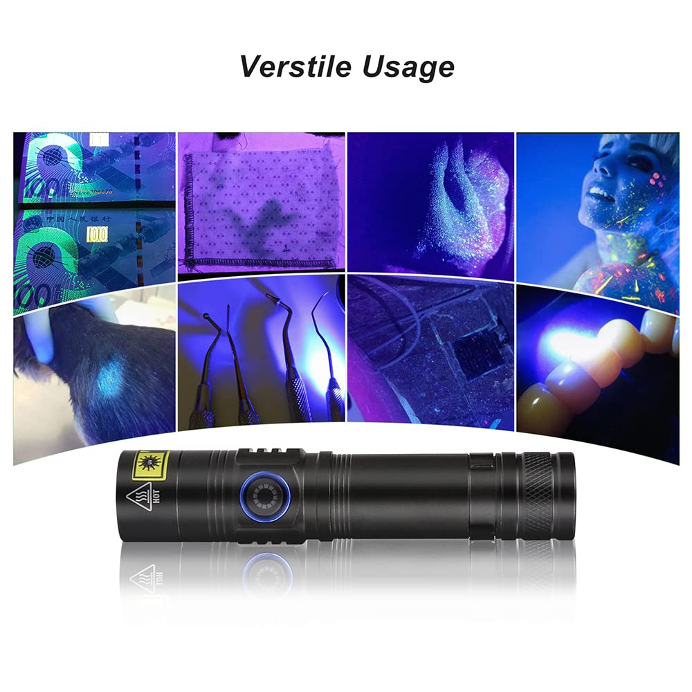 Graboyy Rechargeable Blood Tracking Light For Hunting, 5000 Lumens Led Flashlight For Blood Trails, Night Hunting Gear, Blood Finder Flashlight, Perfect For Hunters (Blood Detection Light)