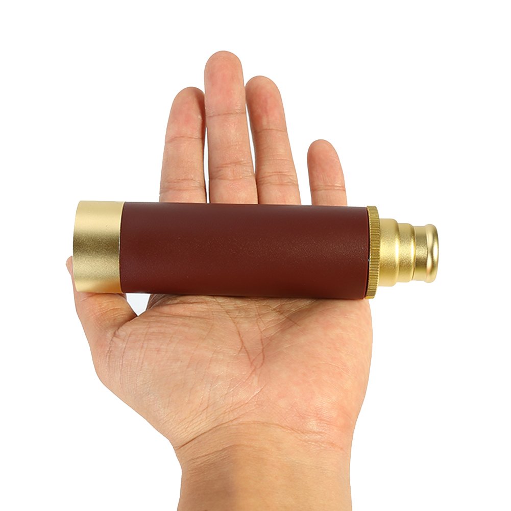 Dilwe Pirate Monocular Telescope, Handheld Collapsible Aluminium Alloy Telescope, 25X30 Portable Optical Monoculartelescope For Outdoor Using