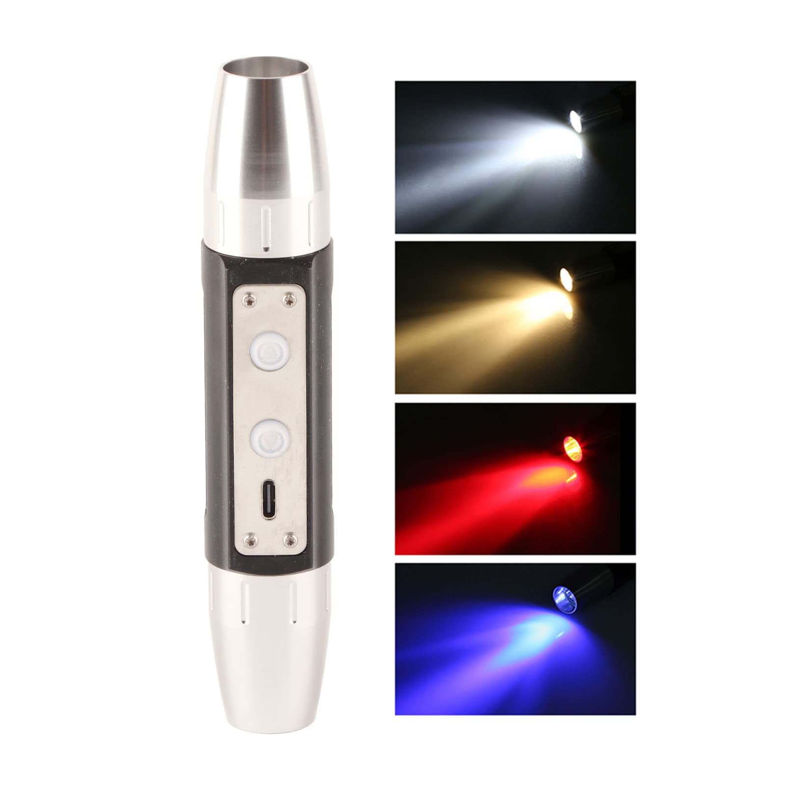 Gavigain Gem Light, Led Uv Flashlight Professional Gemstone Identification Light, Dx6 Usb Rechargeable 6 Lights Expert Jade Flashlight Bright Torch For Jewelry Appraisal, Crystal Flashlight