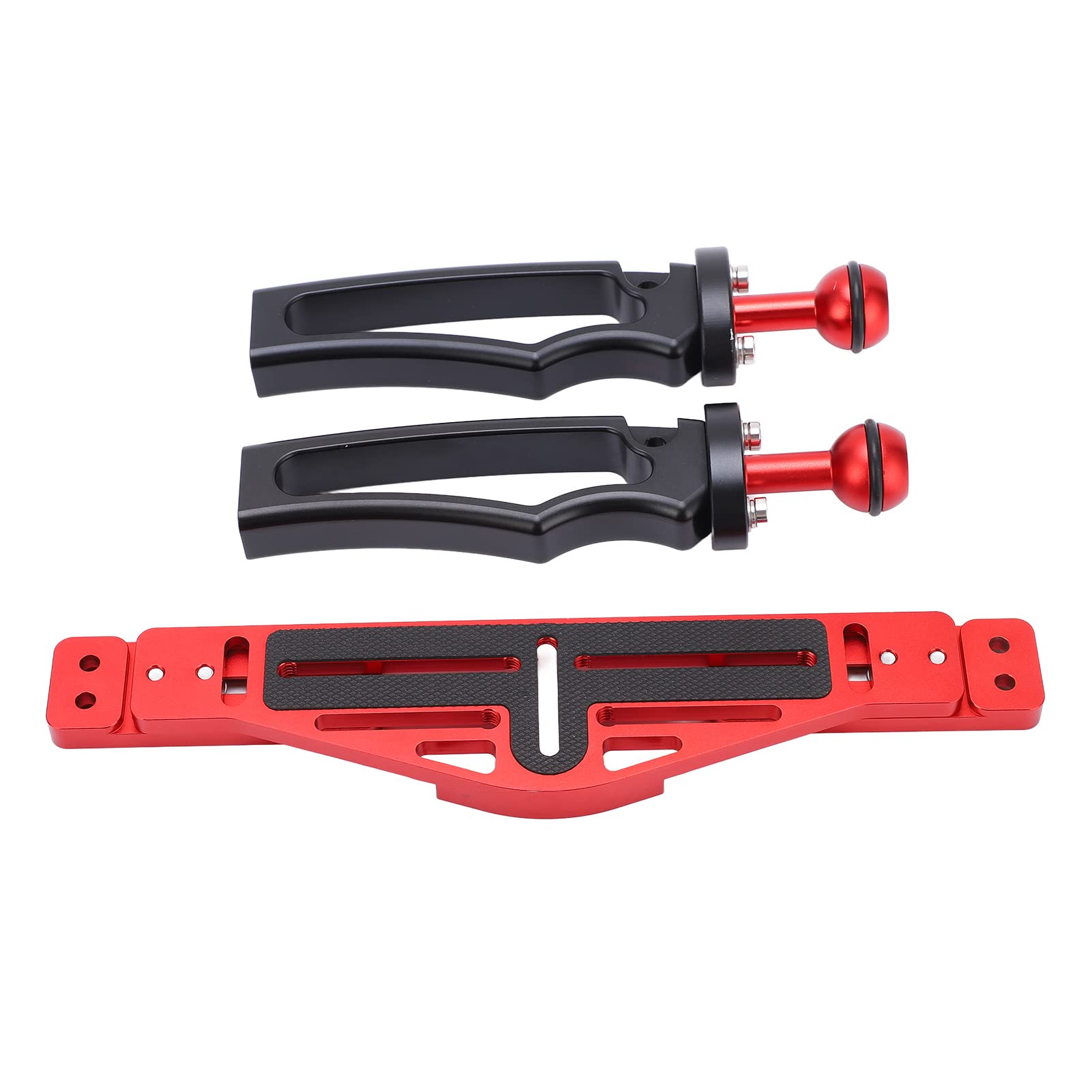 Gowenic Dual Handle Tray Stabilizer For Dslr Camera, Aluminum Bracket Handle Rig Diving Underwater Camera Housing Case Tray Mount For, For Dslr Camera Action Camera