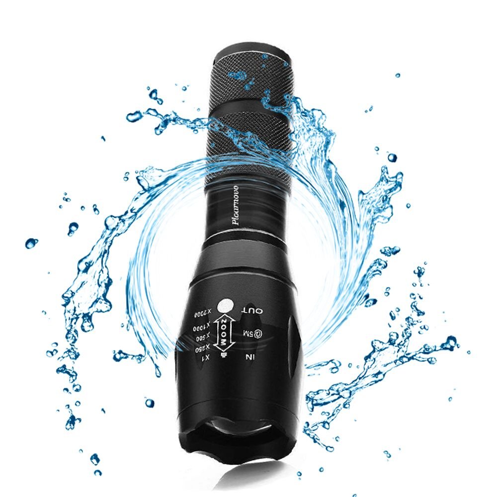 Ploarnovo 2 Pack Tactical Flashlight 2000 Lumens Led With Adjustable Focus And 5 Light Modes For Camping Hiking Emergency, Hurricane, Power Outage,-Giving
