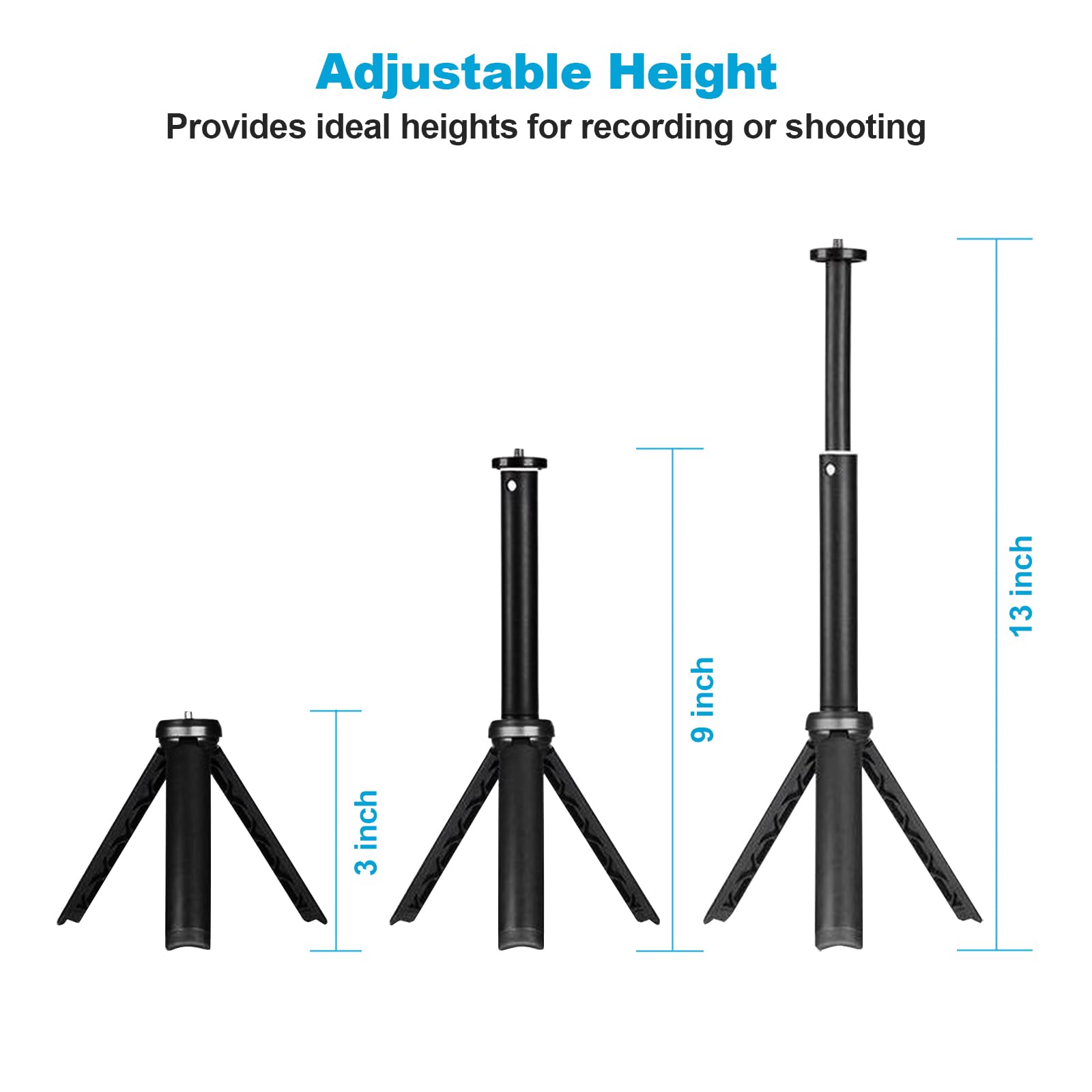 Nexigo Lightweight Mini Tripod For Camera/Phone/Webcam, Extendable Stand, For Logitech Webcam C920 C922 C925E C922X C930E C930 C615 Brio And Other Devices With 1/4" Thread