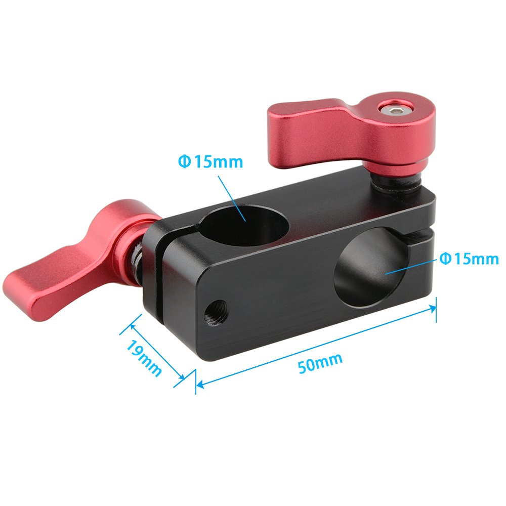 Camvate Right Angle Rod Clamp 15Mm Rod 90 Degree Rotate For Video Camera Dslr Rig - 1101