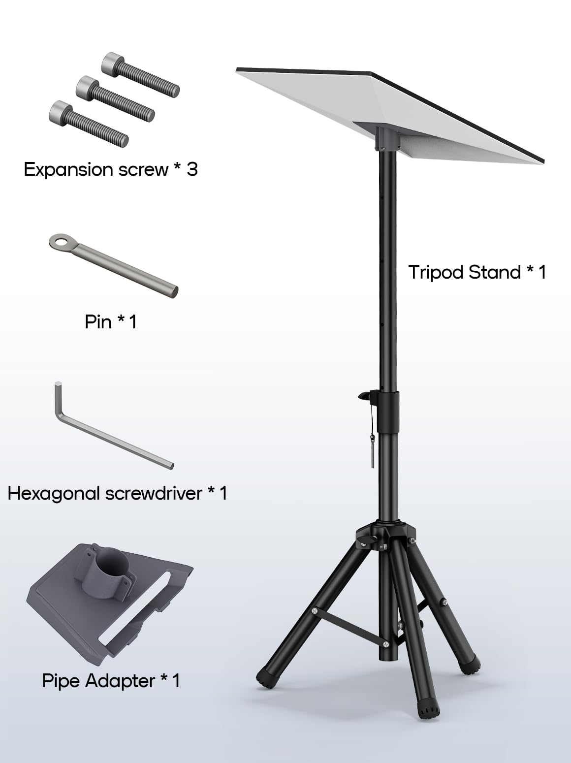 Wxpsky Starlink Tripod Stand Gen 3, Adjustable Height, Easy To Install And Carry, Includes A Duct Adapter Compatible With Starlink Gen 3/Starlink Mini.