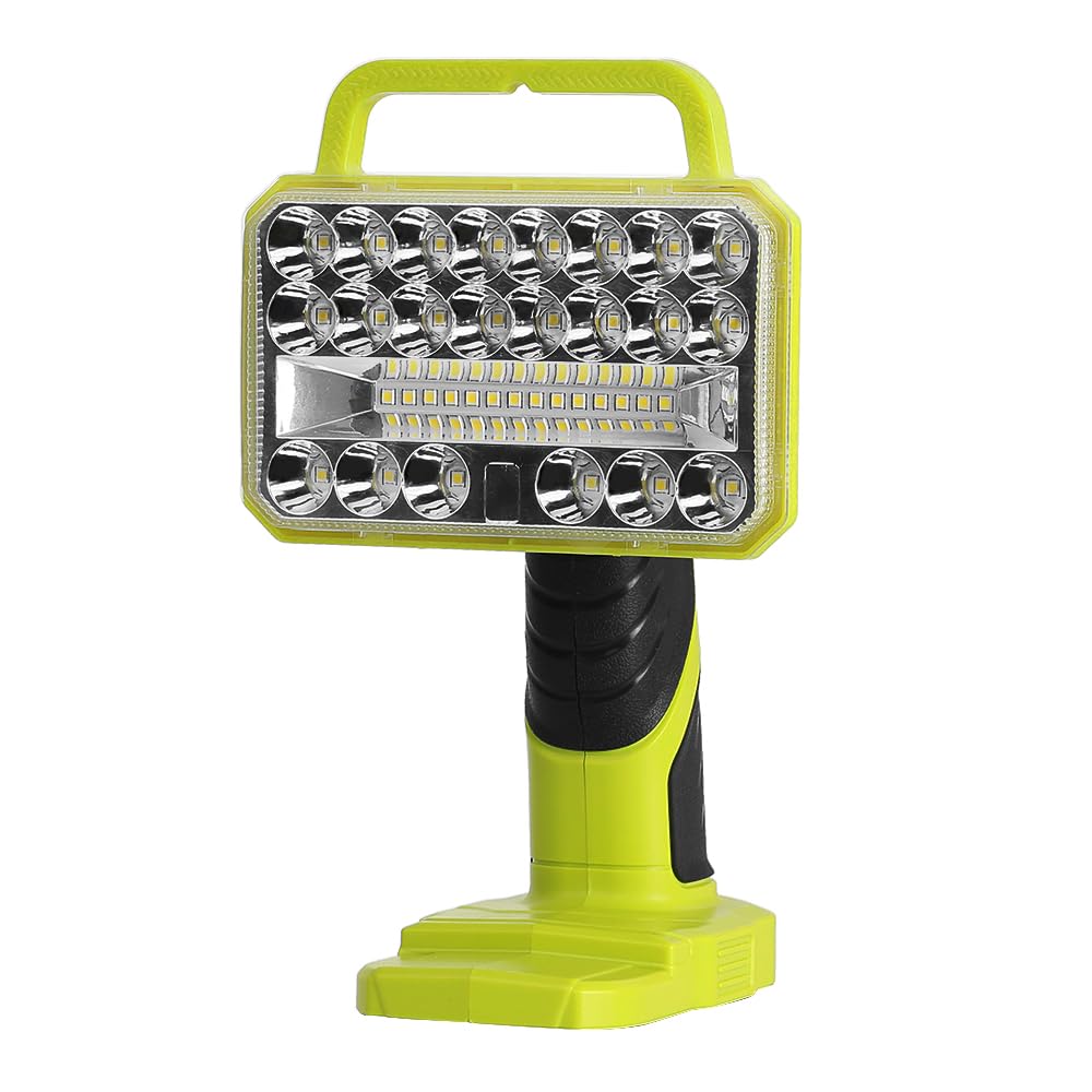 Xidenauqsh Cordless Light For Ryobi 18V Lithium-Ion Battery, 18W 2000Lm Flashlight, 90Degree Pivoting Head, Jobsite Lighting Led Work Light For Outdoor, Indoor, (Batteries Not Included)