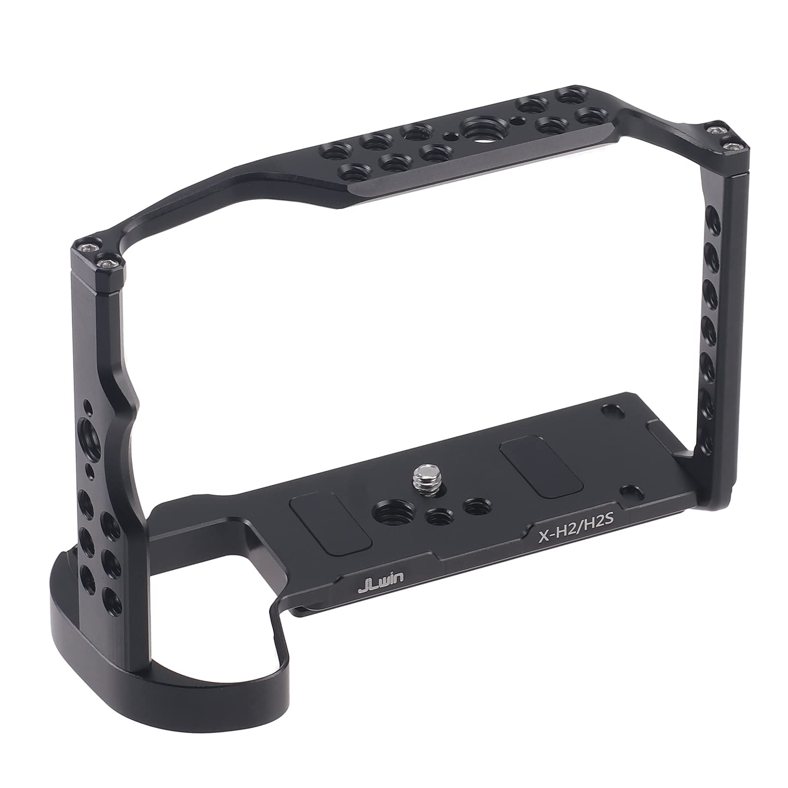 Focusfoto Camera Cage Video Filmmaking Stabilizer Rig Aluminium Alloy Extension Frame With Cold Shoe And 1/4" 3/8" Screw Mouting For Fujifilm X-H2/X-H2S Camera