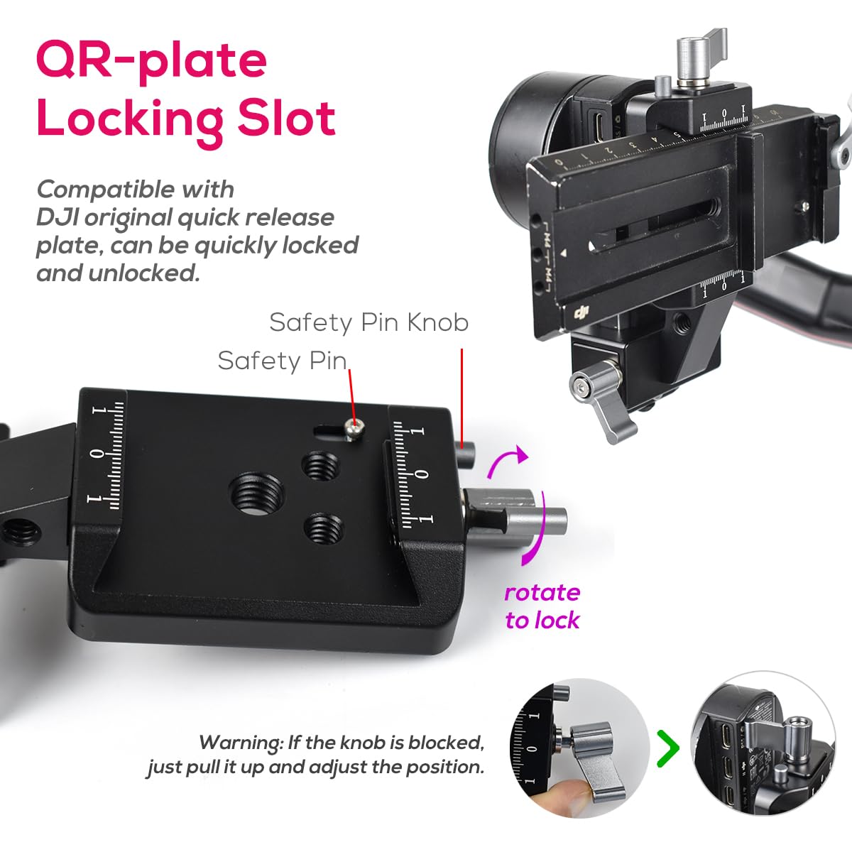 Eaxanpic Vertical Camera Mount For Dji Rs 2 / Rsc 2 / Rs 3 / Rs 3 Pro,Original Camera Mount Vertical Replacing For Reliable Vertical Shooting For Dji Gimbal Stabilizer Accessories