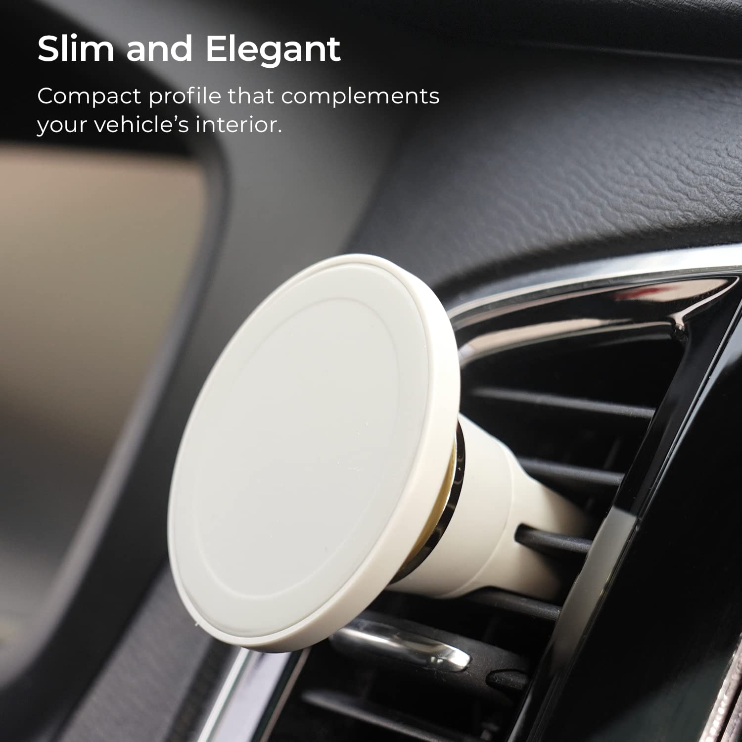 Iottie Velox Magsafe Compatible Air Vent Car Phone Holder In Astral Gray. Unversal Magnetic Car Phone Mount For Iphone 12/13/14/15/16 Series