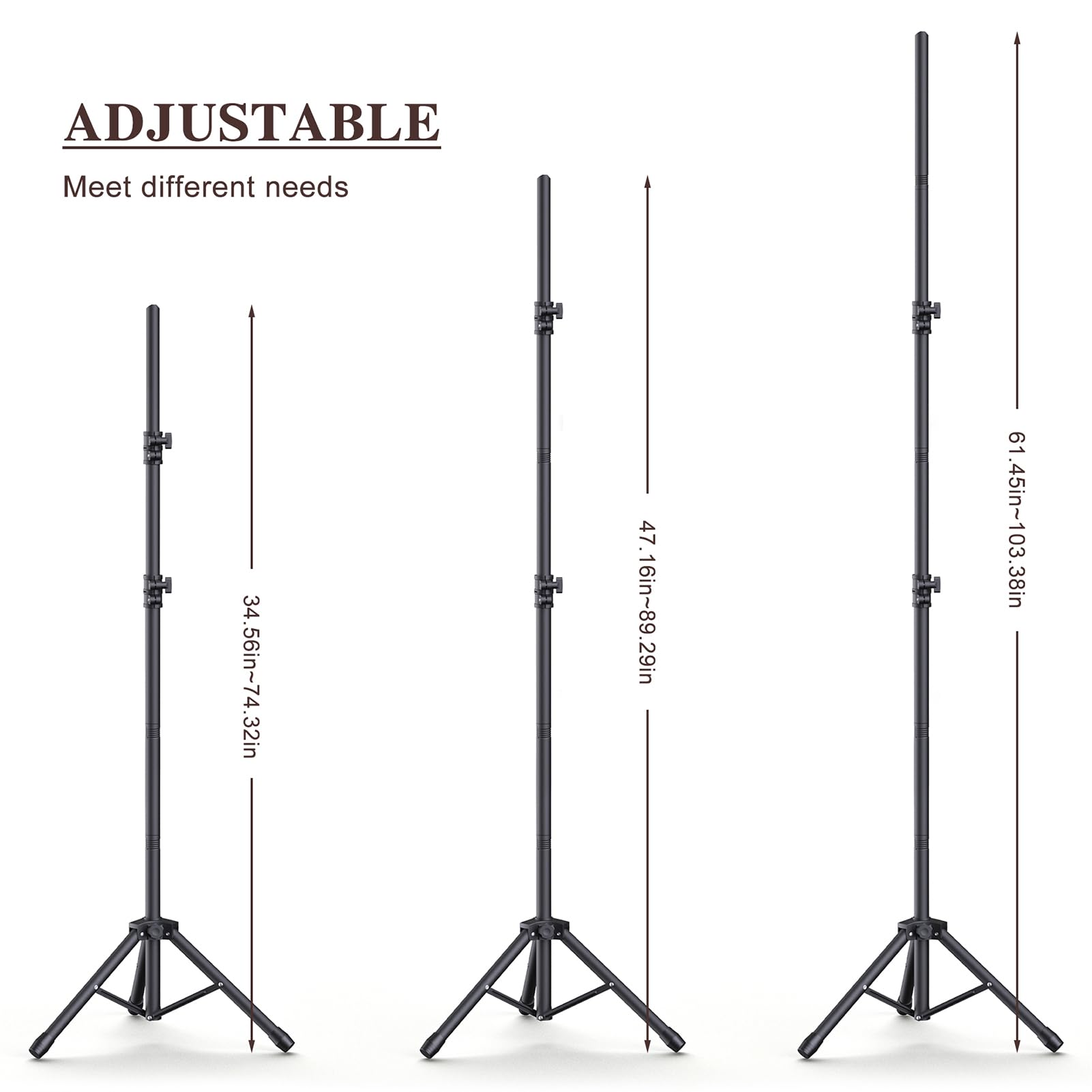 Forlogic Backdrop Stand 10×8Ft (W×H) Adjustable Backdrop Support Ground Kit Photography Photo Shoot Backdrop Stand For Parties With Sandbags, Spring Clips, Carrying Bag