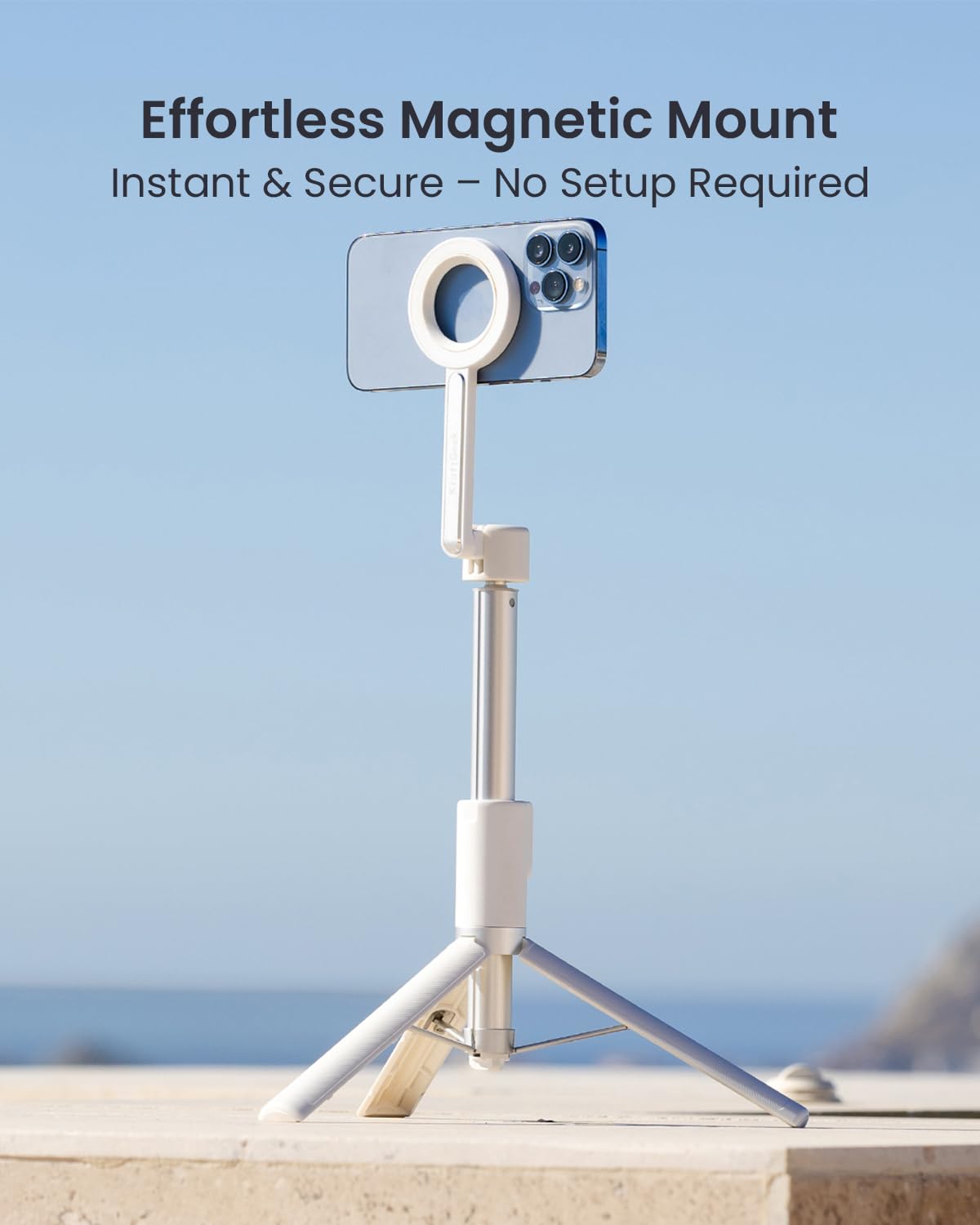 Kraftgeek Magnetic Tripod For Iphone, For Magsafe Pocket Selfie Ring Light