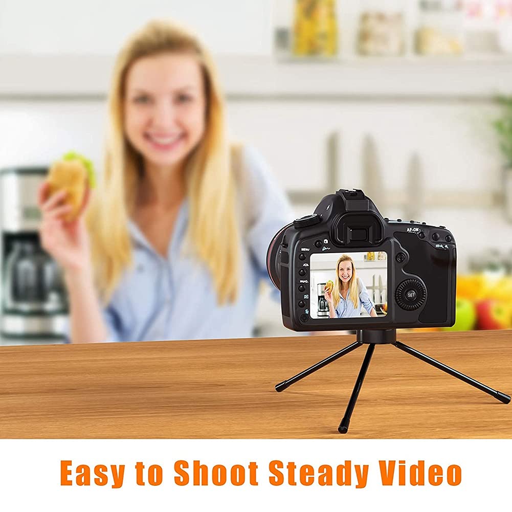 Lizusidtsy Mini Metal Tripod, Desktop Tripod With 1/4 Inch Screws, Suitable For Projectors And All Cameras, Black, 500094070