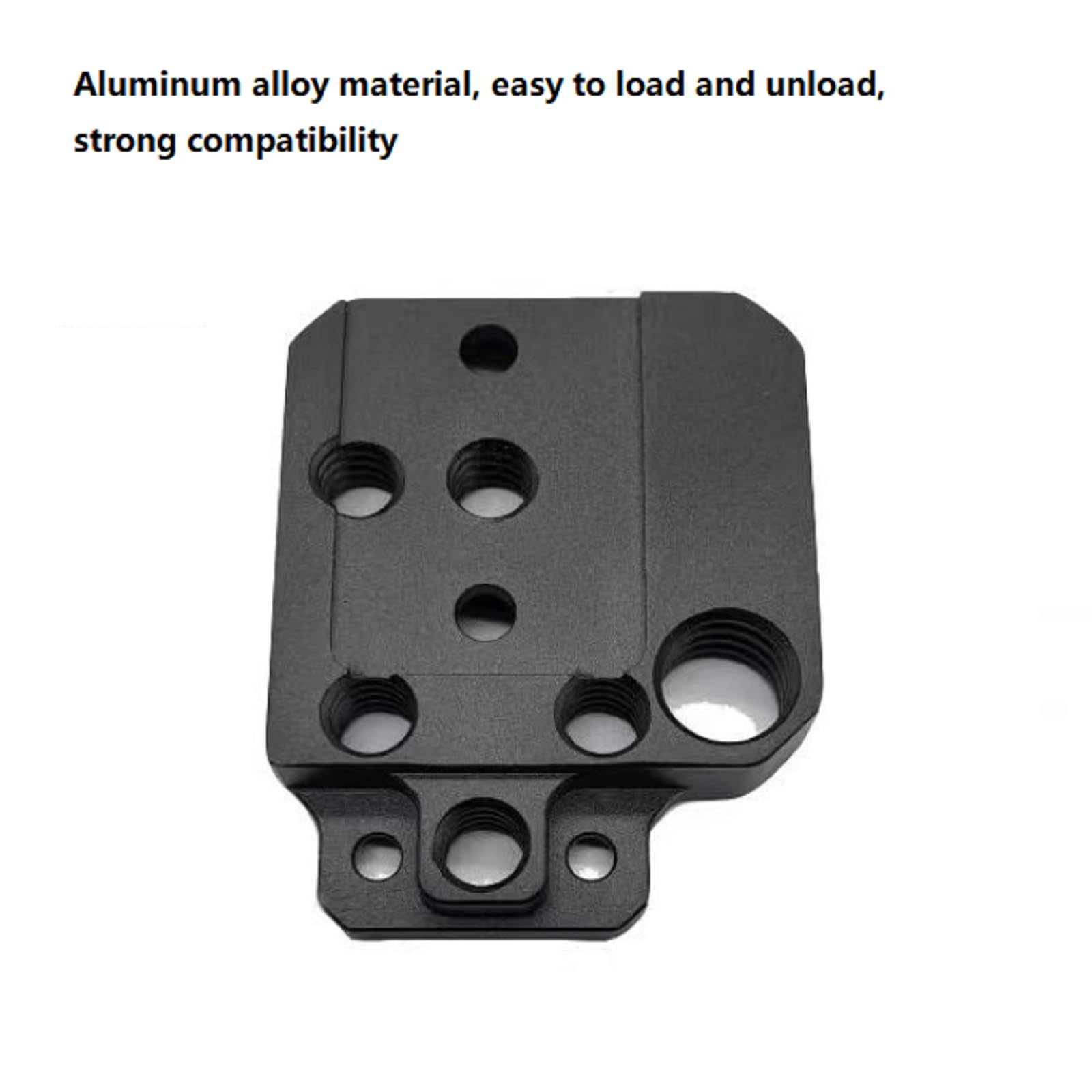 Moudoauer Handheld Stabilizer Extension Mounting Plate Mic Monitor Holder Plate For Dji Ronin S/Rs3/Rsc2 Gimbal, 1/4" 3/8" Threaded Holes