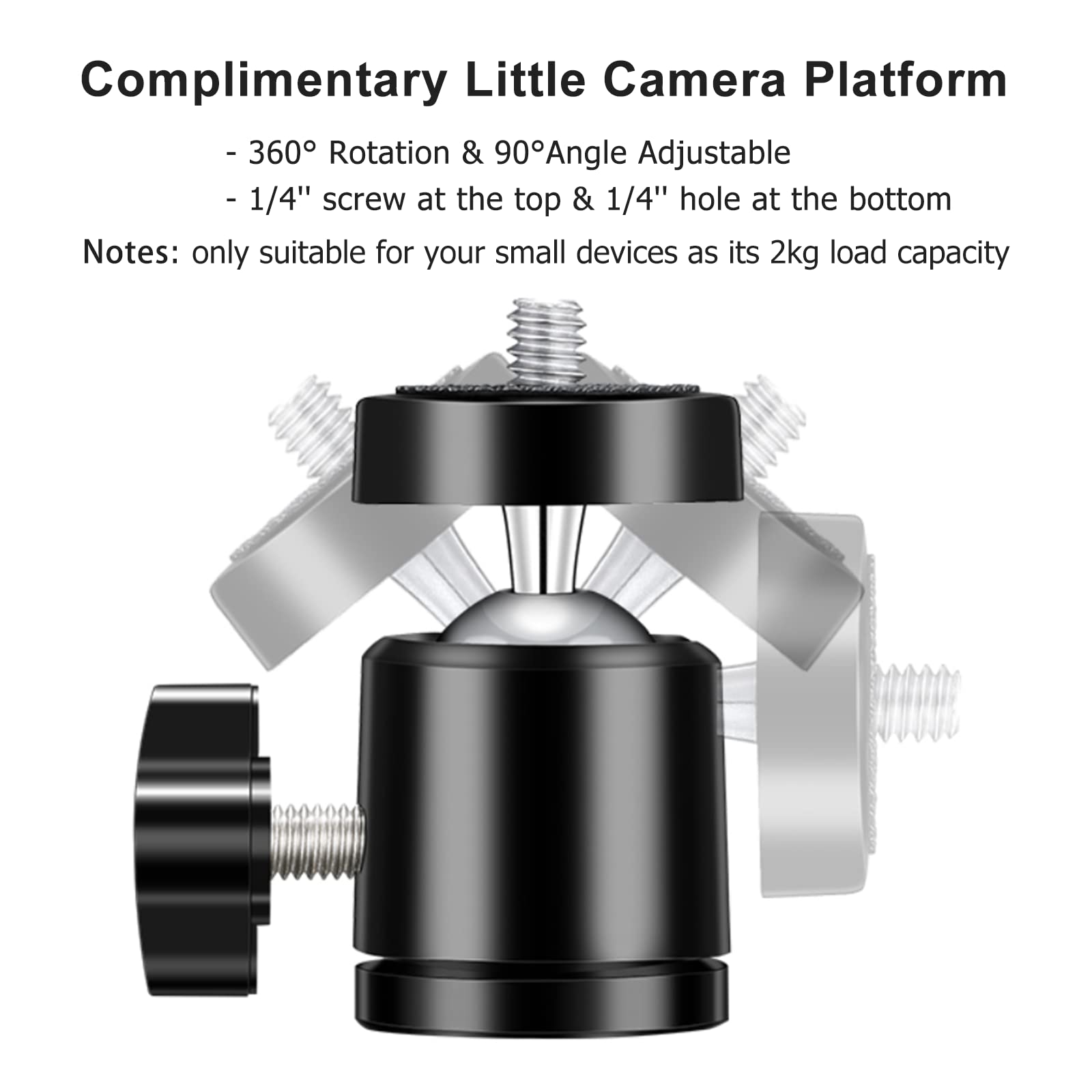 Soonpho Horizontal Tripod Arm 40Inches/100Cm,3/8 Screw Support Tripod Extension Bar For Camera,Professional Photography Studio,Outdoor Macro Overhead Photography