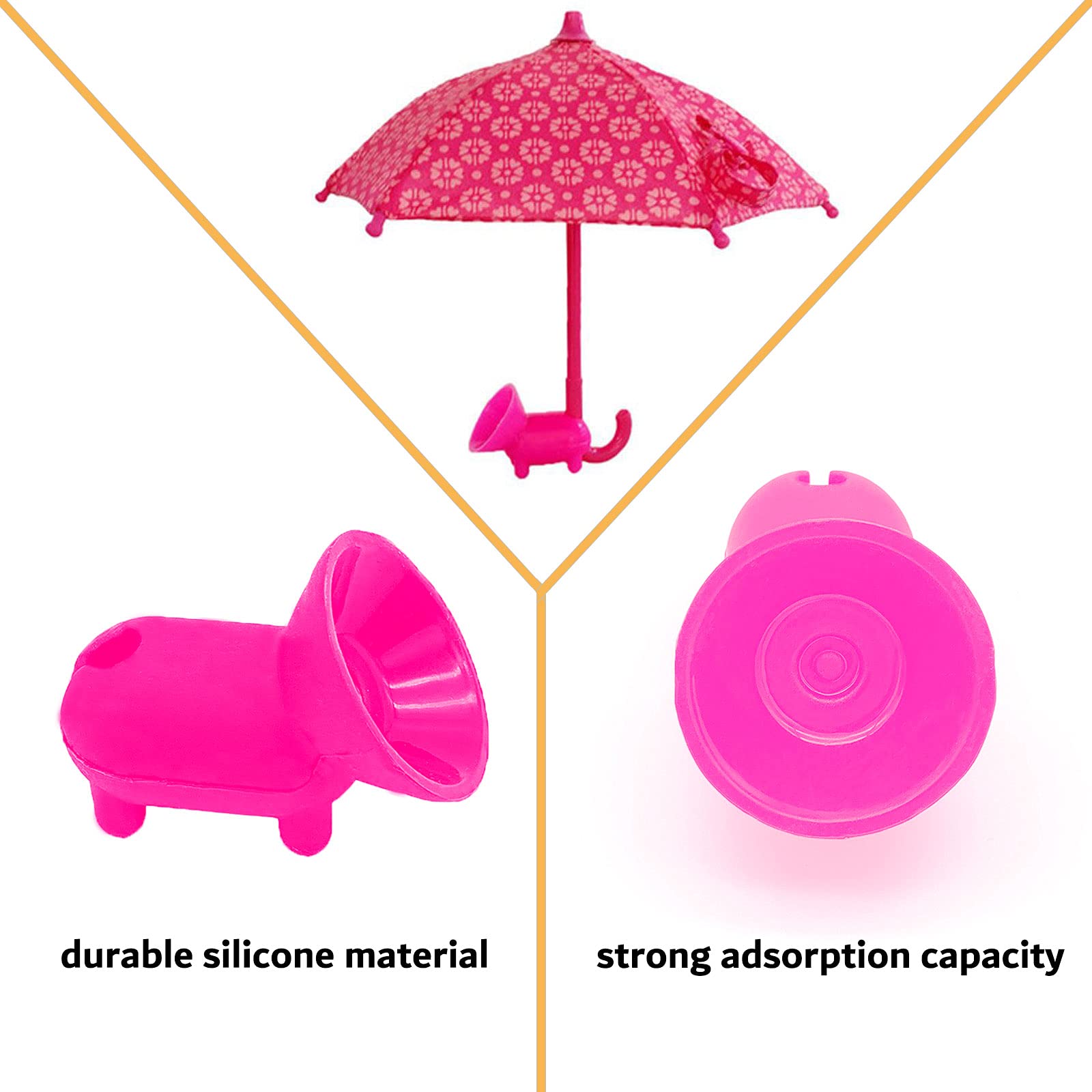 Vivounity Phone Umbrella Suction Cup Stand - Universal Adjustable Piggy Phone Stand Sun Visor, Sun Shade Cover, Sun Shield With Suction Cup Mount Phone Holder Anti-Refection Block Glare