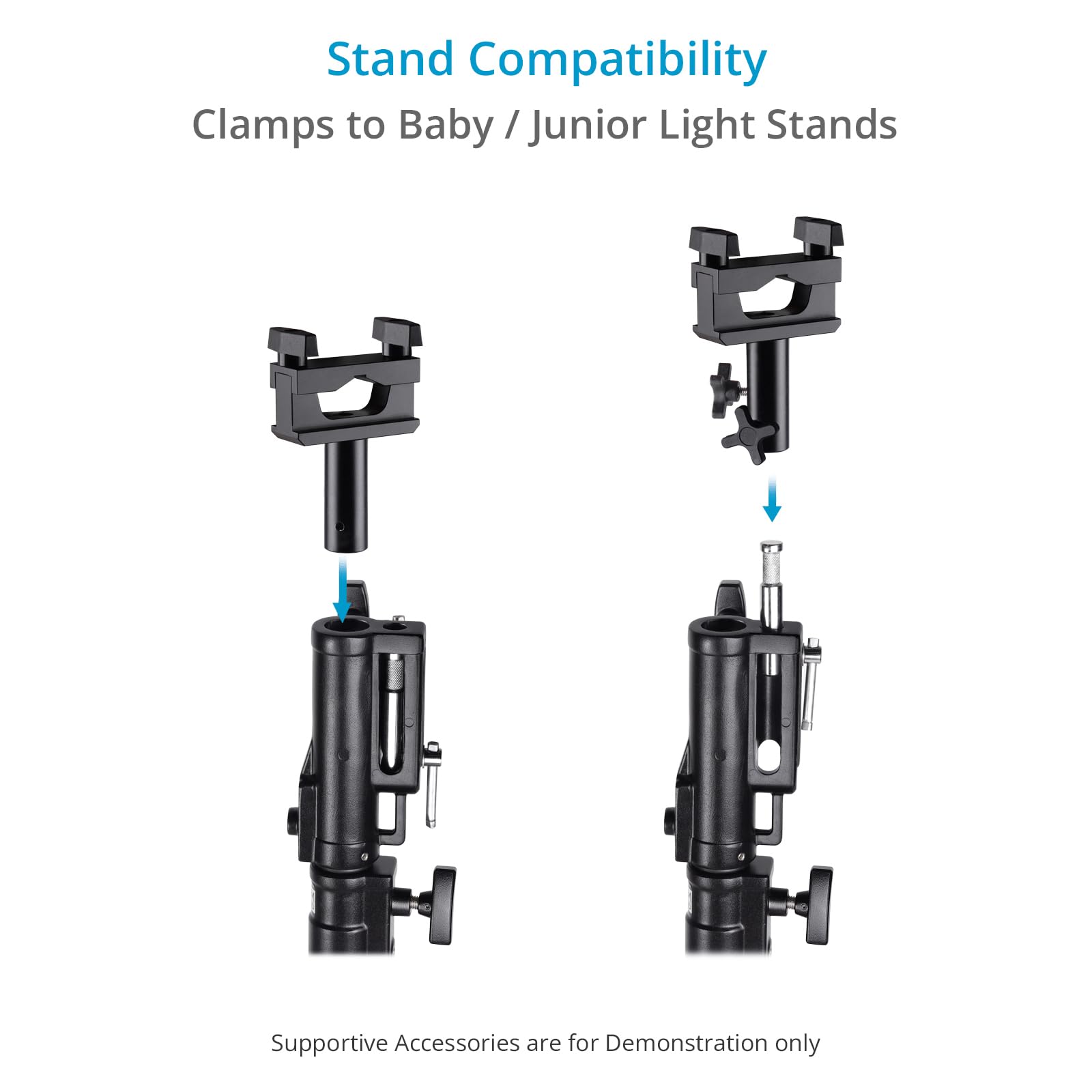 Proaim Polaris - Monorail Camera Slider Dolly With 2 X Pipe Clamps. Overhead Gimbal Rig. Fits Ø 38-48Mm Speed Rails. Payload: 30Kg/66Lb. Clamps To Baby/Junior Light Stands (P-Mnrl-01)