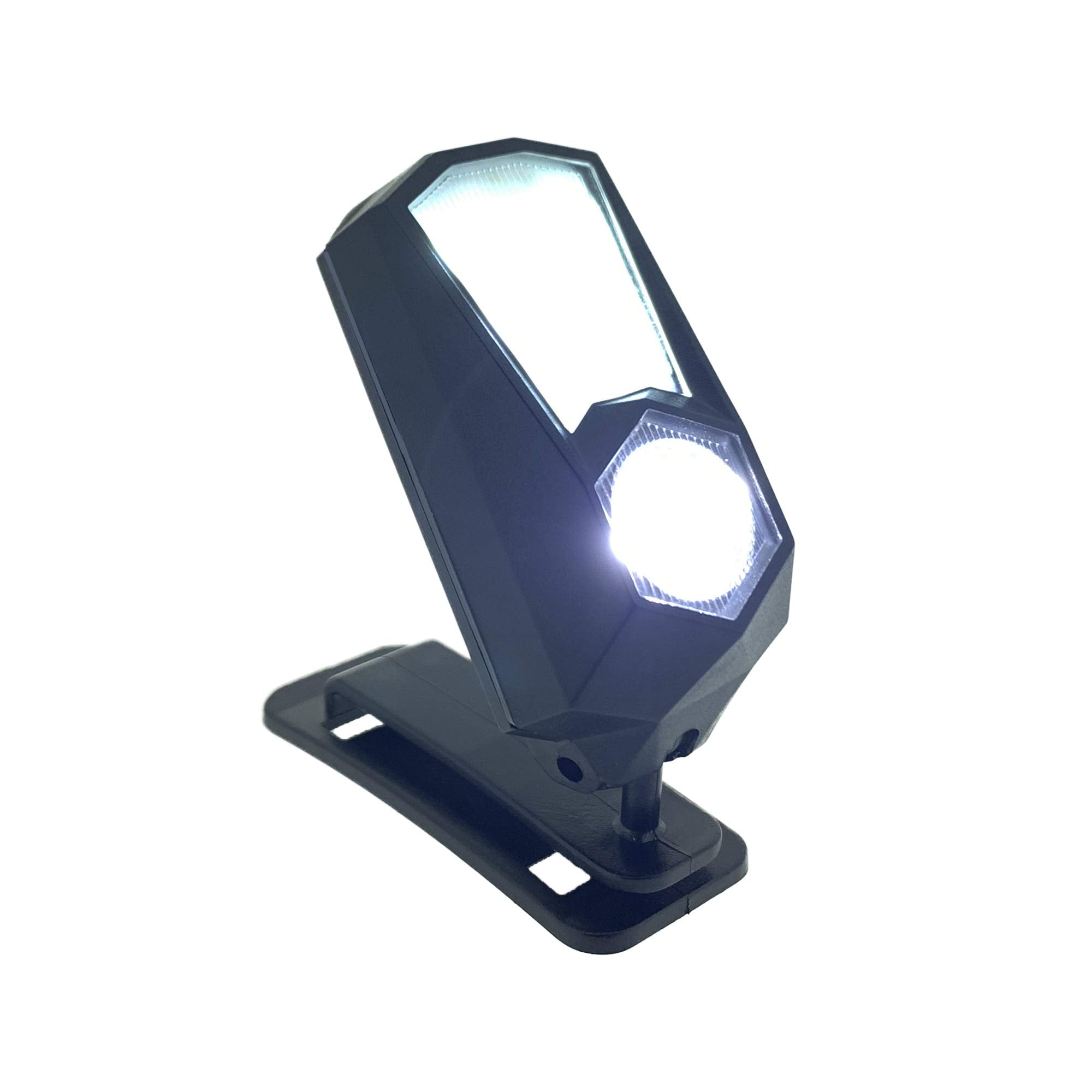 Sun Company Luma 360 - Swiveling Clip-On Led Light (2-Pack)  Rechargeable Clip Flashlight For Hat, Pocket, Hardhat  Bright Hands  Clipon Flashlights For Hiking, Running, Or Dog Walking