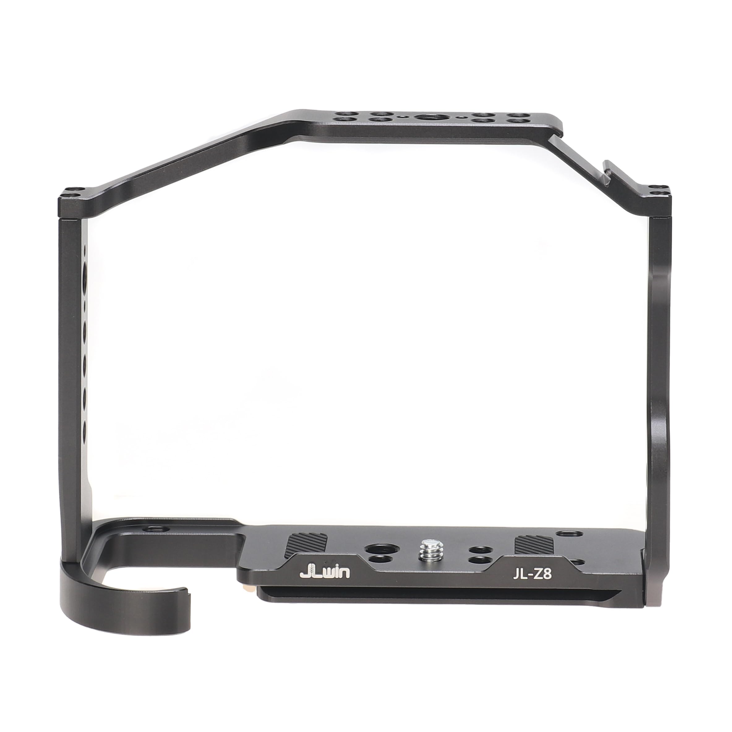Focusfoto Camera Cage For Nikon Z8 Mirrorless Camera, Aluminium Video Stabilizer Rig With Cold Shoe, 1/4" Screw Mouting, 3/8"-16 Locating Pins For Arri Grip, Quick Release Plate For Arca-Swiss Tripod
