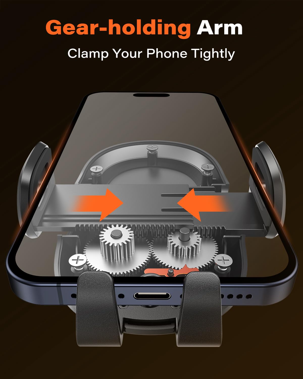 Apps2Car Suction Cup Phone Mount, Universal Phone Holders For Your Car Windshield/Dashboard/Window, Cell Phone Holder Car With Sticky Gel Pad, Compatible With Iphone, Samsung, All Cellphone